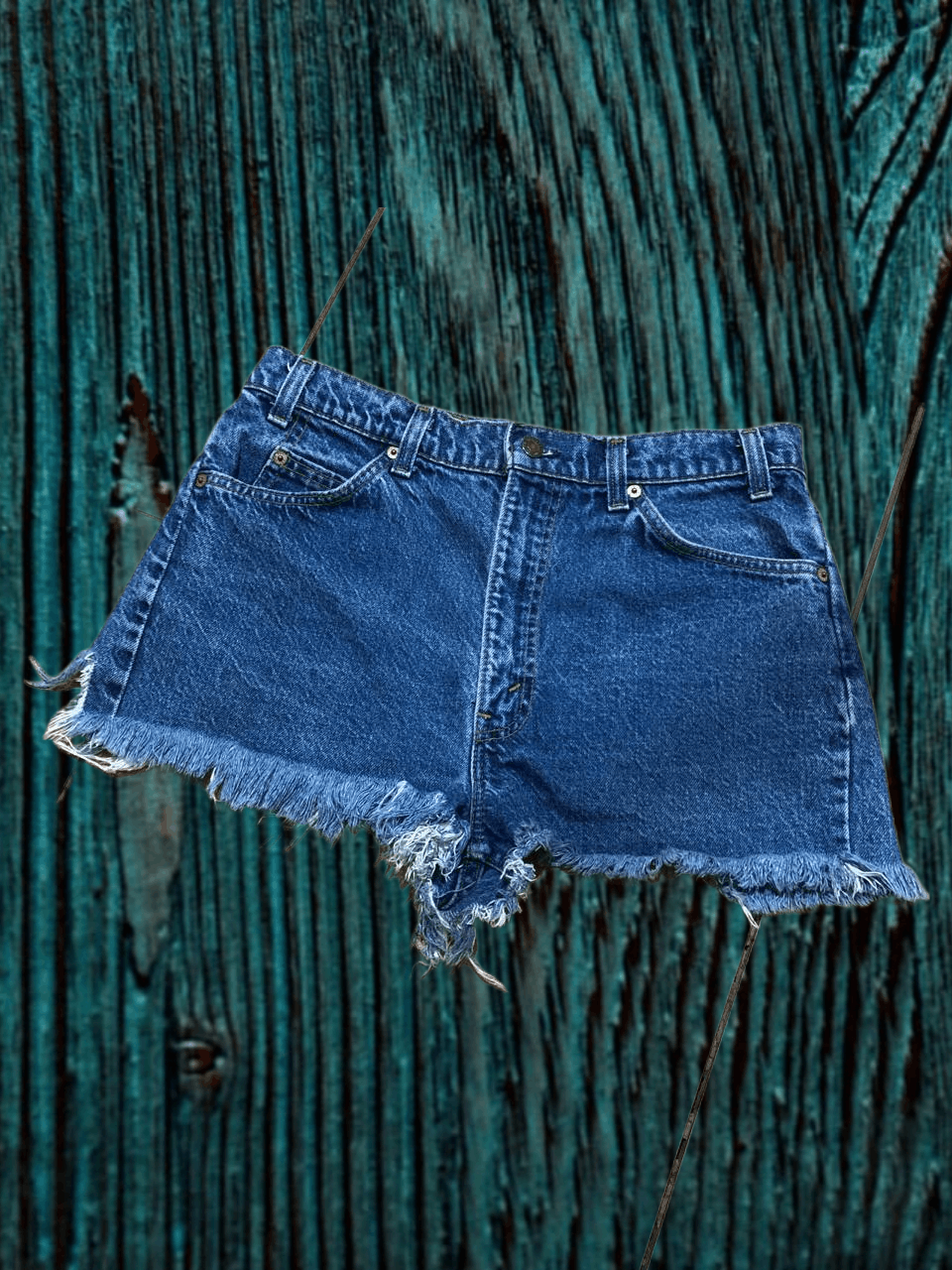 Levi's VINTAGE LEVIS Jean Shorts Blue Denim Size 34" / US 12 / IT 48 - 1 Thumbnail