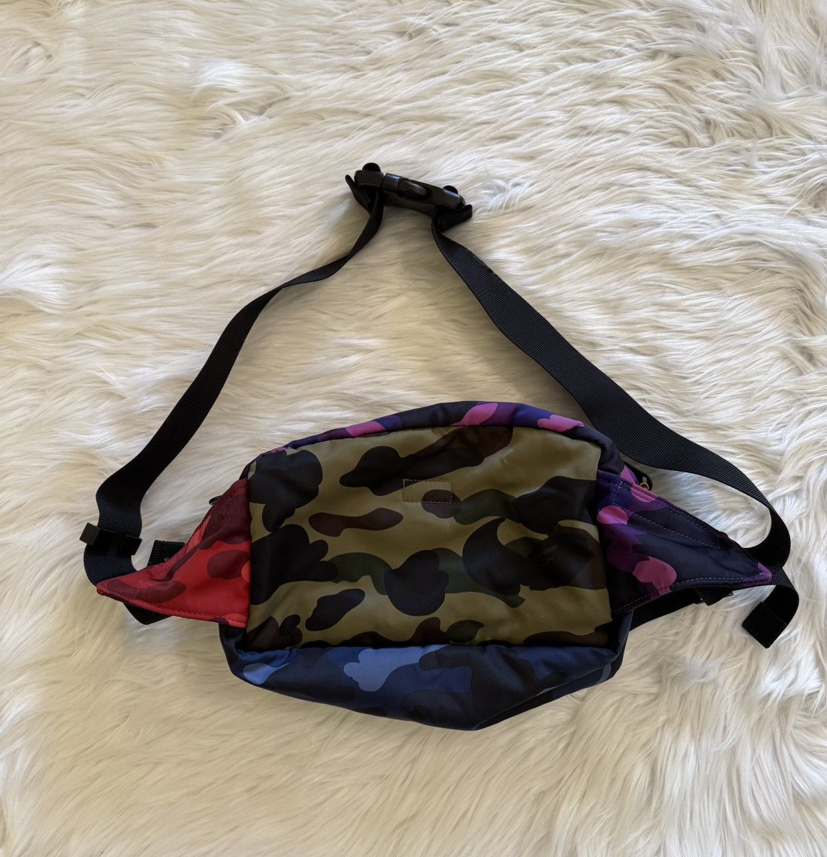 Bape × Porter BAPE x Porter Mix Camo Waist Bag Multicolor A Bathing Ape Size ONE SIZE - 4 Thumbnail