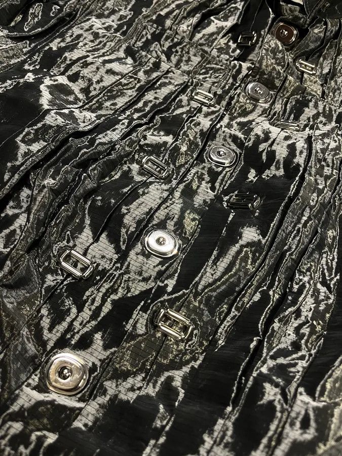Balenciaga SS2007 Balenciaga Grey Nylon Metallic Jacket Size M / US 6-8 / IT 42-44 - 8 Thumbnail