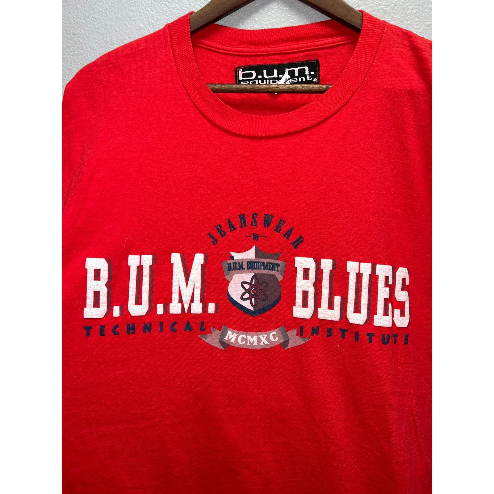 B.U.M Equipment Vintage Bum Equipment Shirt Bum Blues Techical Institute 90s Size US L / EU 52-54 / 3 - 2 Thumbnail
