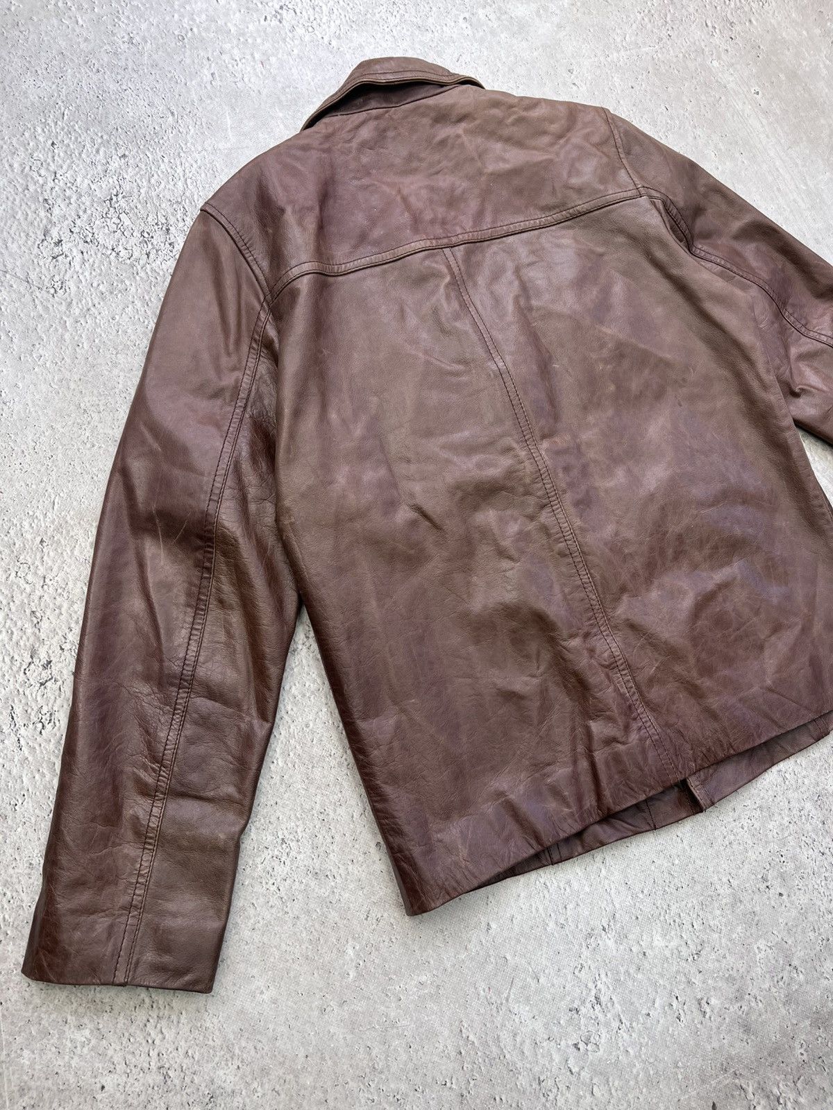 Other Cropped button up Real Leather blazer y2k Avantgarde Jacket Size US M / EU 48-50 / 2 - 7 Thumbnail