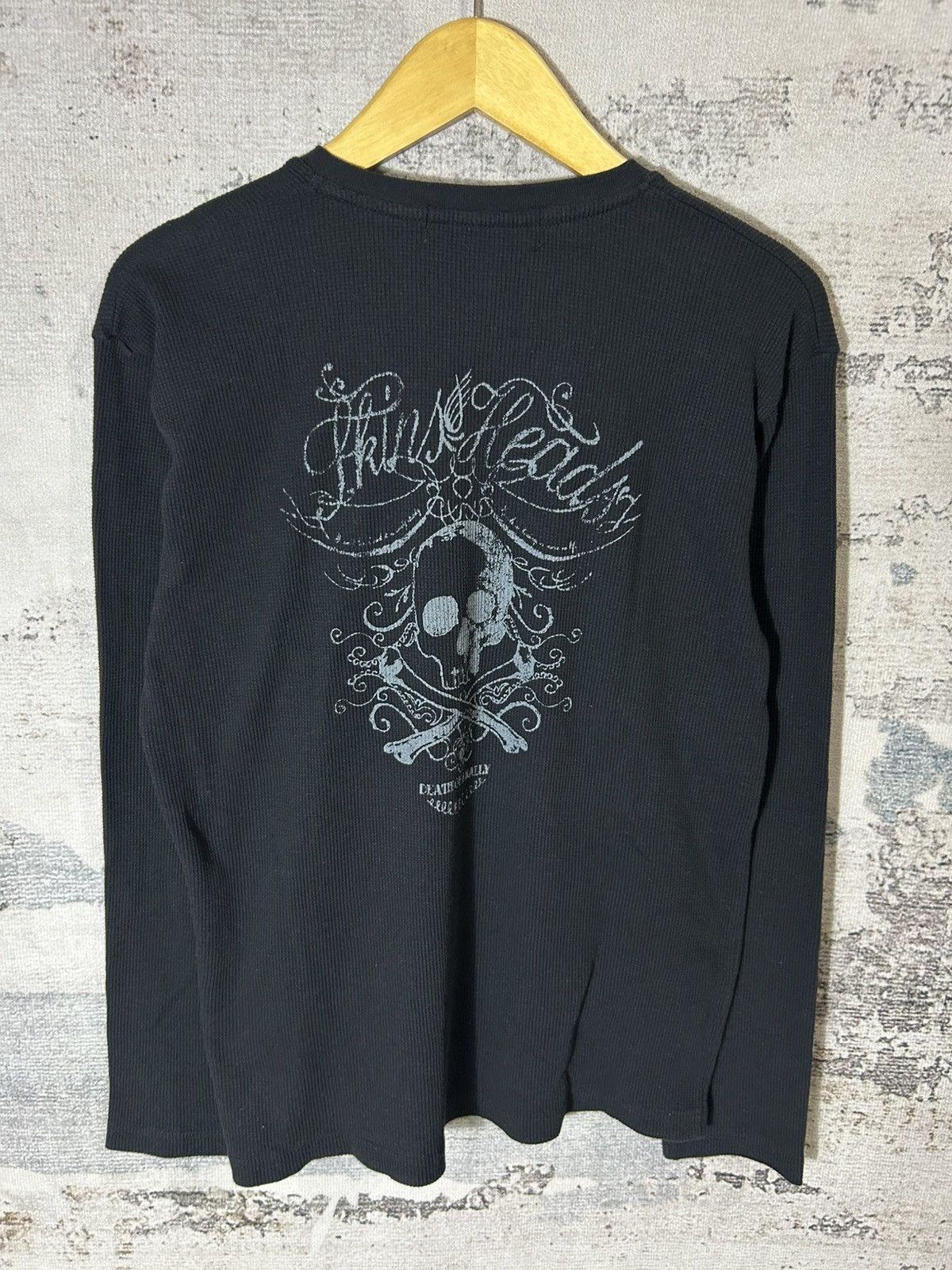 In The Attic Y2k Gothic Skull Longsleeve Tees Size US L / EU 52-54 / 3 - 2 Thumbnail