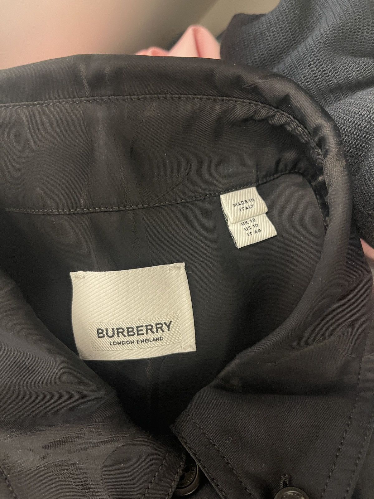 Burberry Burberry Thorn Silk Jacquard Reconstructed Button-Up Shirt Size L / US 10 / IT 46 - 4 Thumbnail