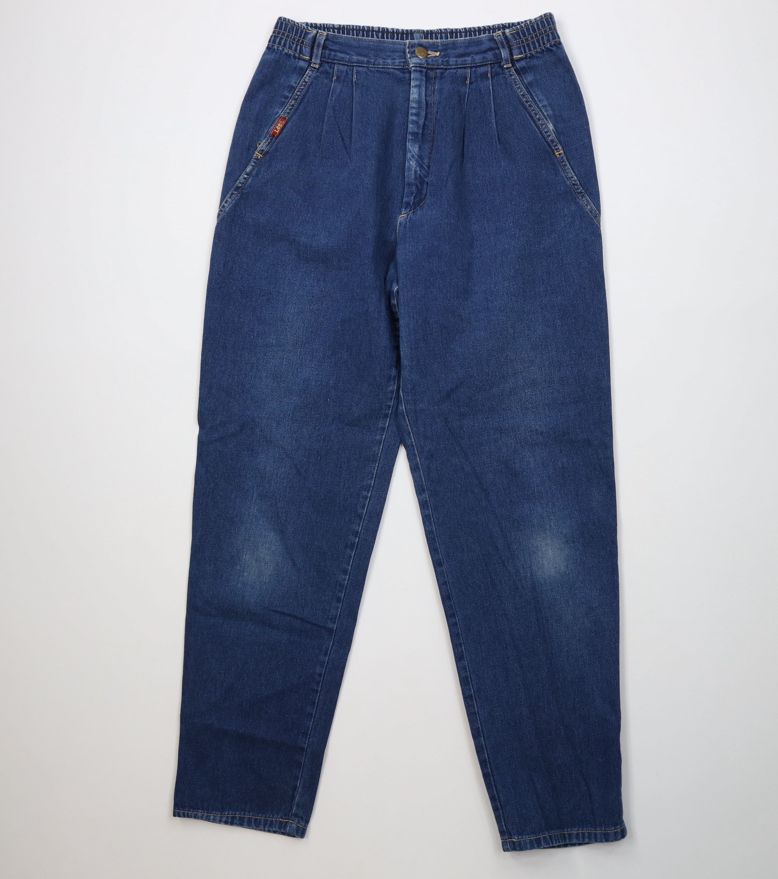 Lee Vintage 80s 90s Lee Pleated Relaxed Fit Denim Jeans USA Size 34" / US 12 / IT 48 - 1 Thumbnail