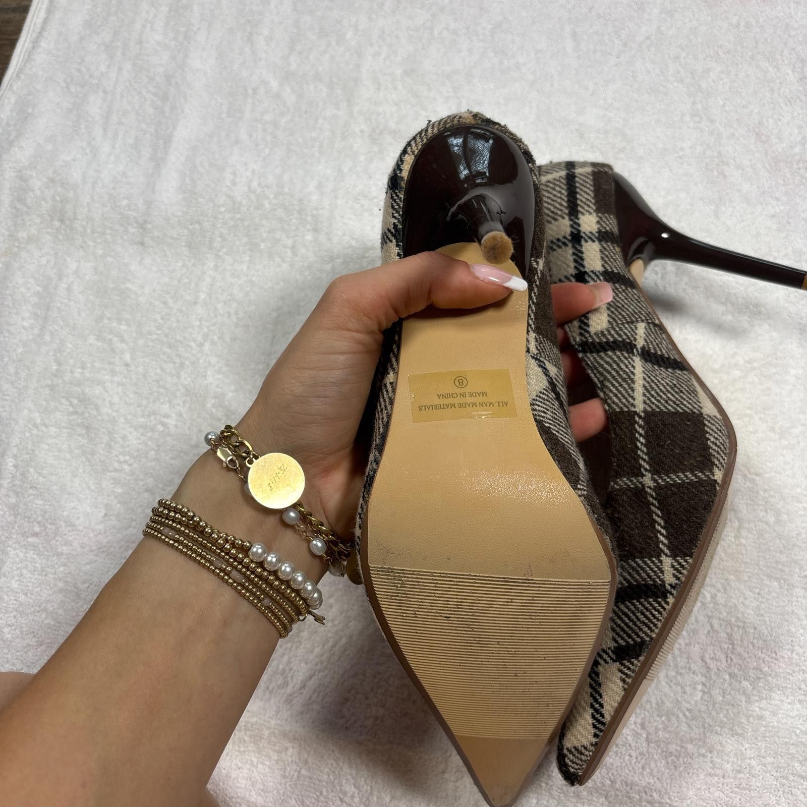 Other vintage plaid tweed brown heals Size US 8 / IT 38 - 5 Thumbnail