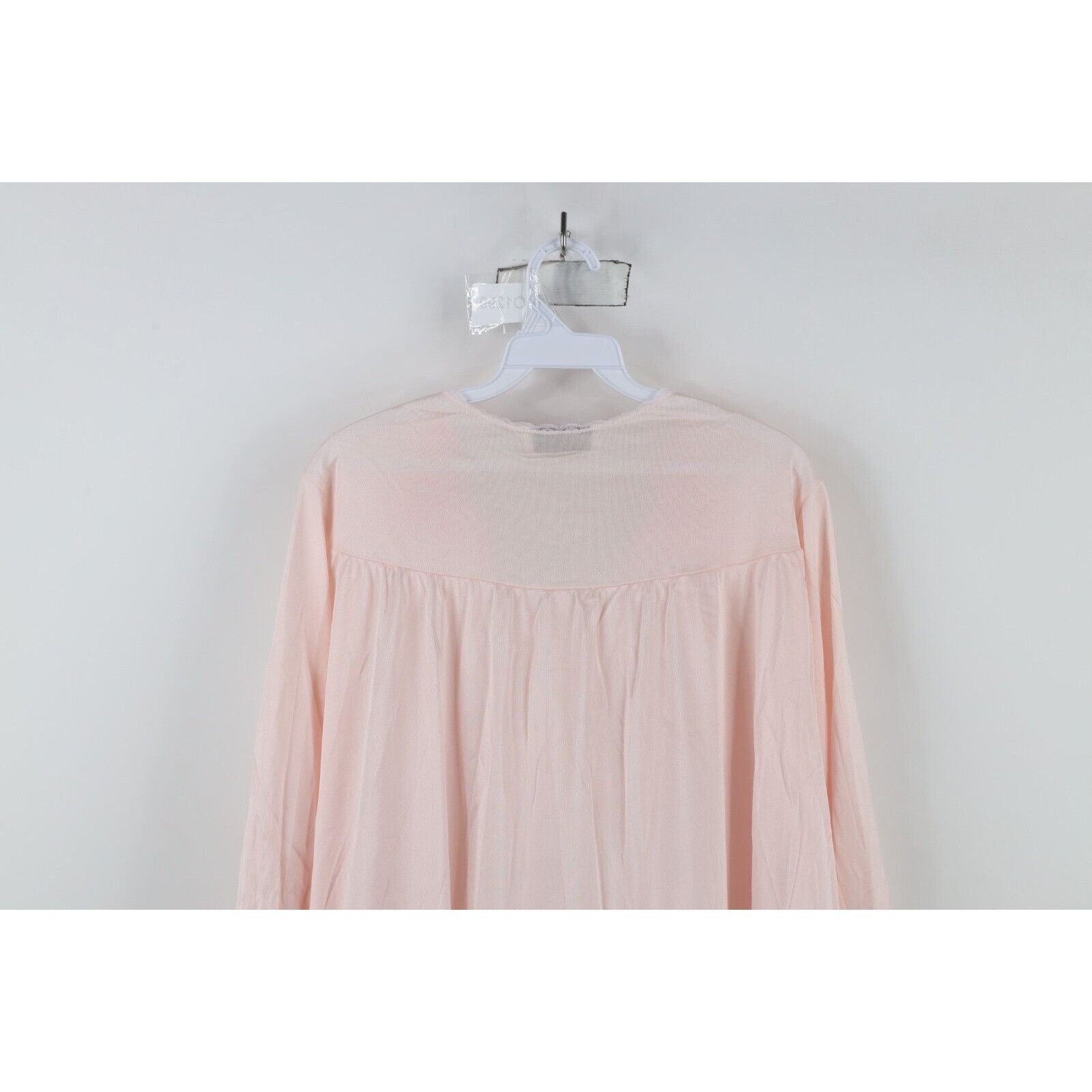Vintage Vintage 70s Vassarette Fairy Lace Flower Sheer Night Gown Size L / US 10 / IT 46 - 14 Thumbnail