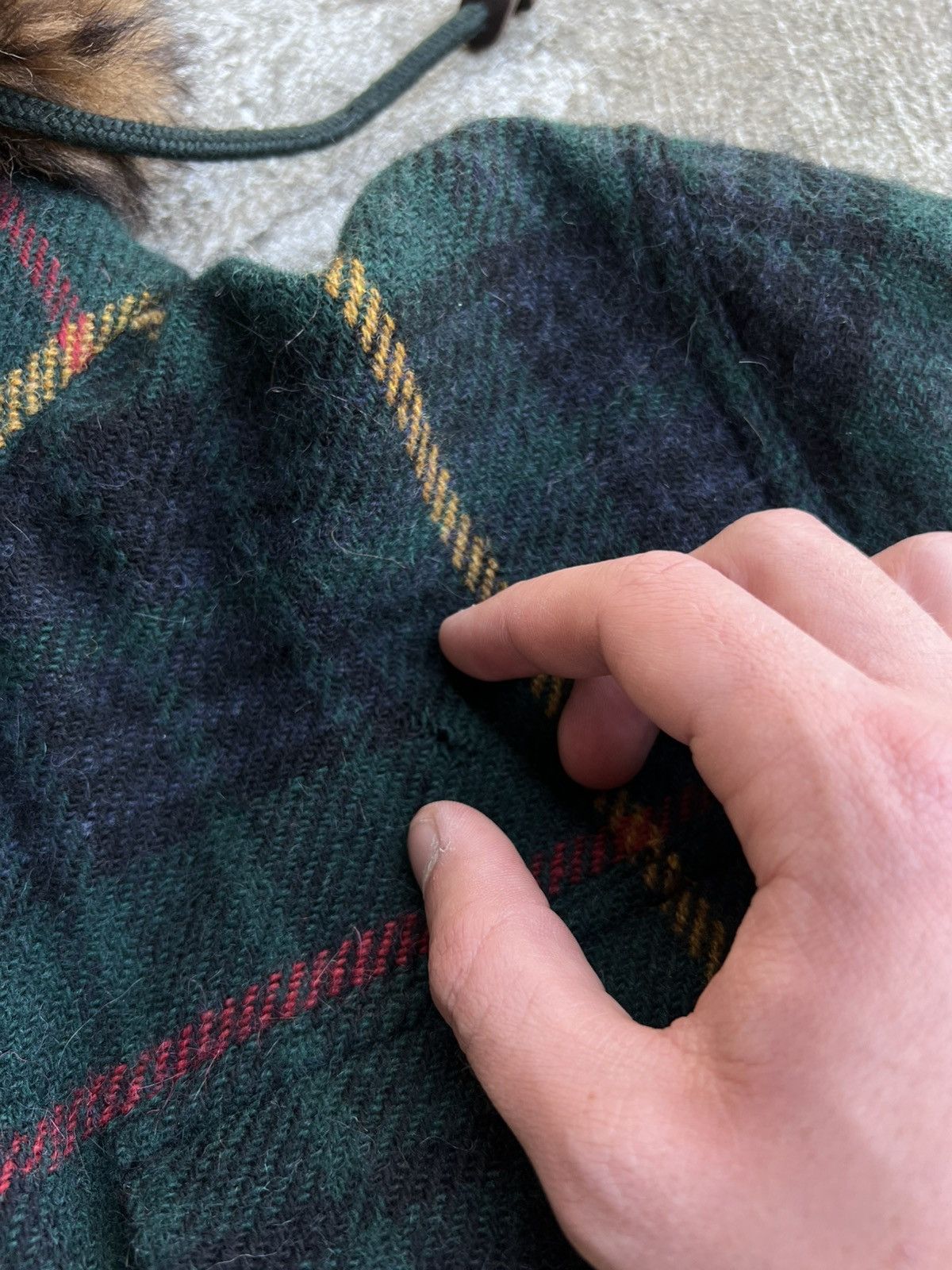 Ralph Lauren Blue Label × Vintage Ralph Lauren Blue Label Wool & Alpaca Blend Real Fur Jacket Size L / US 10 / IT 46 - 16 Thumbnail