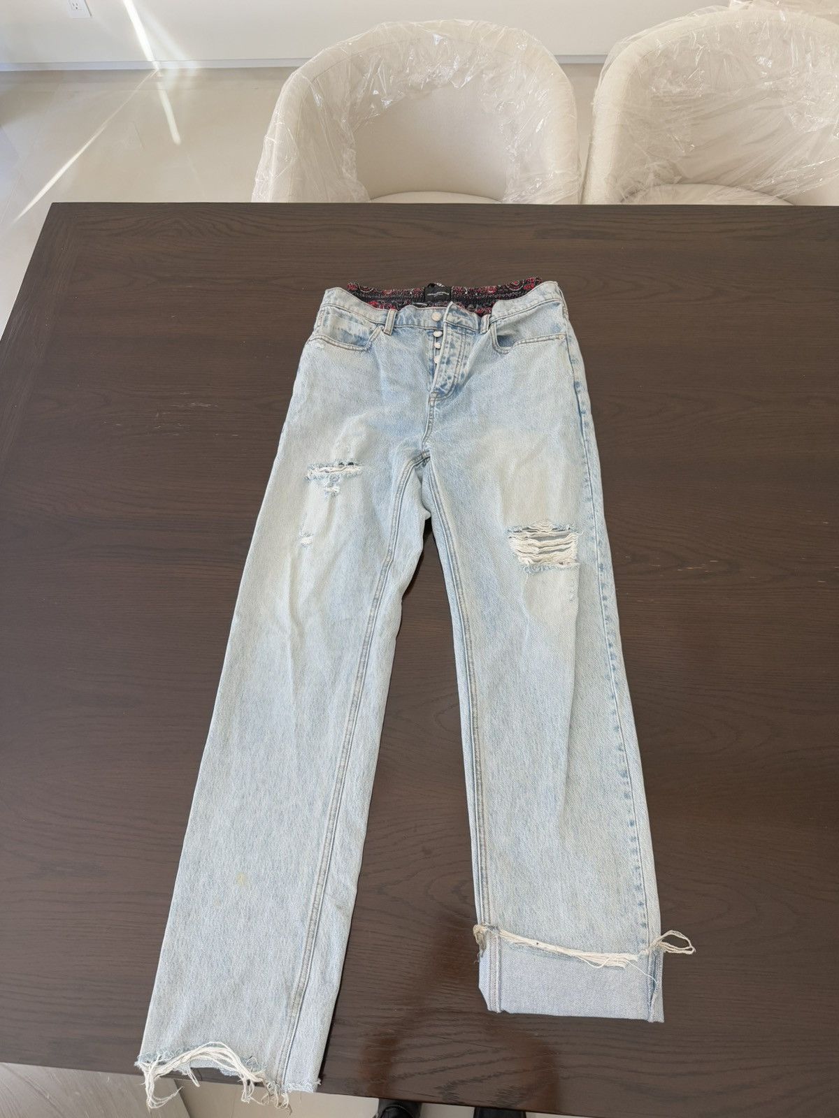 Alexander Wang ALEXANDER WANG RIVAL BOXER LAYERED JEANS Size 27" / US 4 / IT 40 - 1 Thumbnail