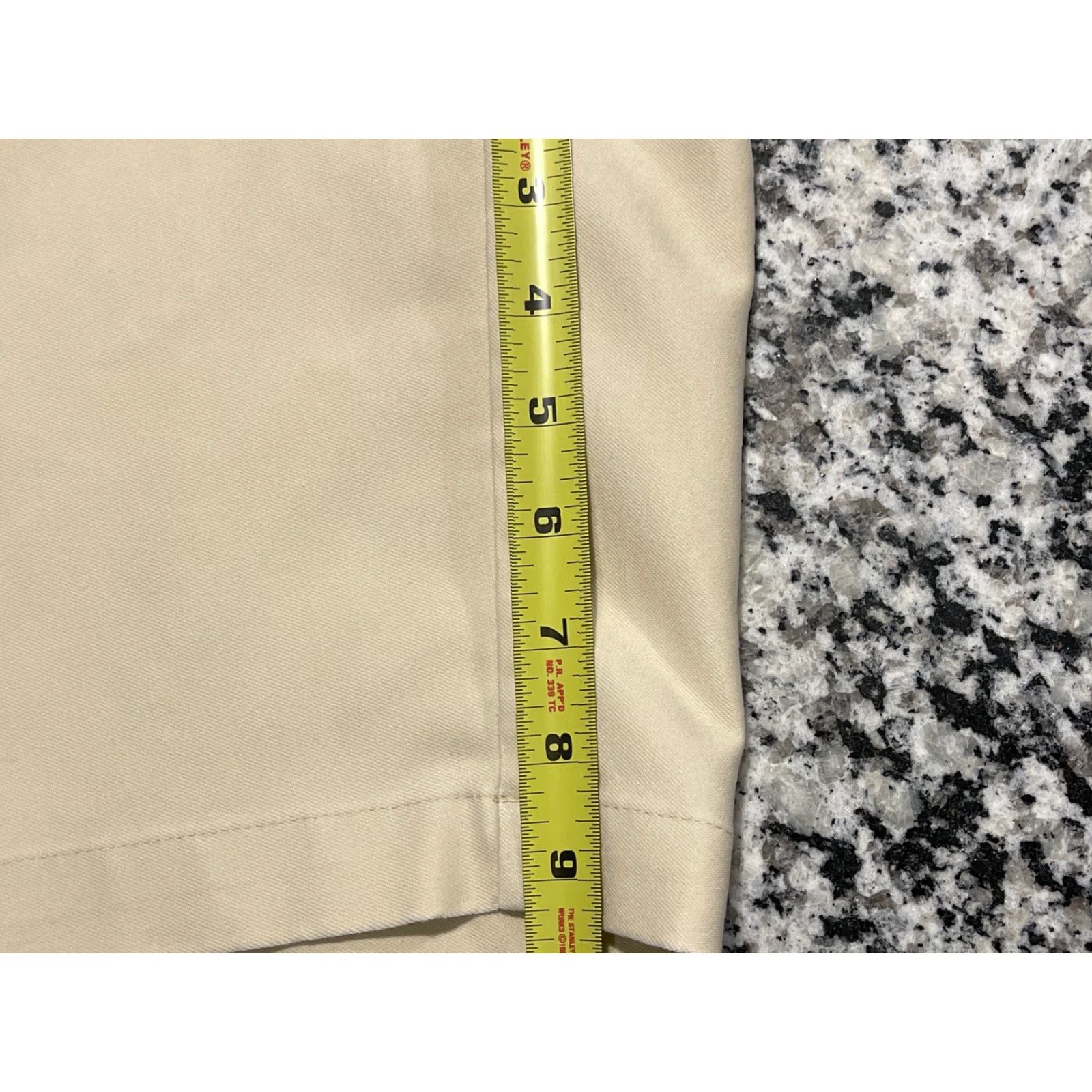 Footjoy FootJoy Golf Shorts Bermuda, Beige, 38, Men, Regular, Flat Front, Microfiber, 9in Inseam Size US 38 / EU 54 - 7 Thumbnail
