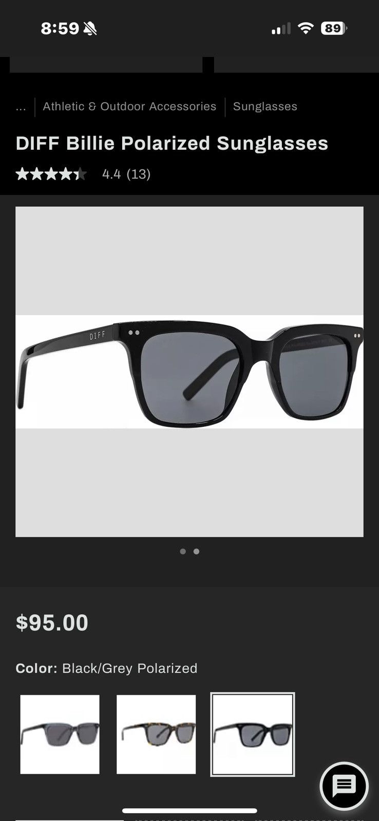 Other DIFF EYEWEAR POLARIZED SUNGLASSES$95 Size ONE SIZE - 1 Thumbnail