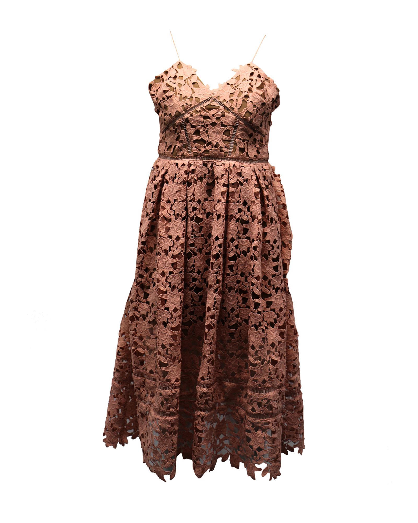 Self-Portrait Self-Portrait Azaelea Lace Dress in Pastel Pink Polyester Size XS / US 0-2 / IT 36-38 - 1 Thumbnail