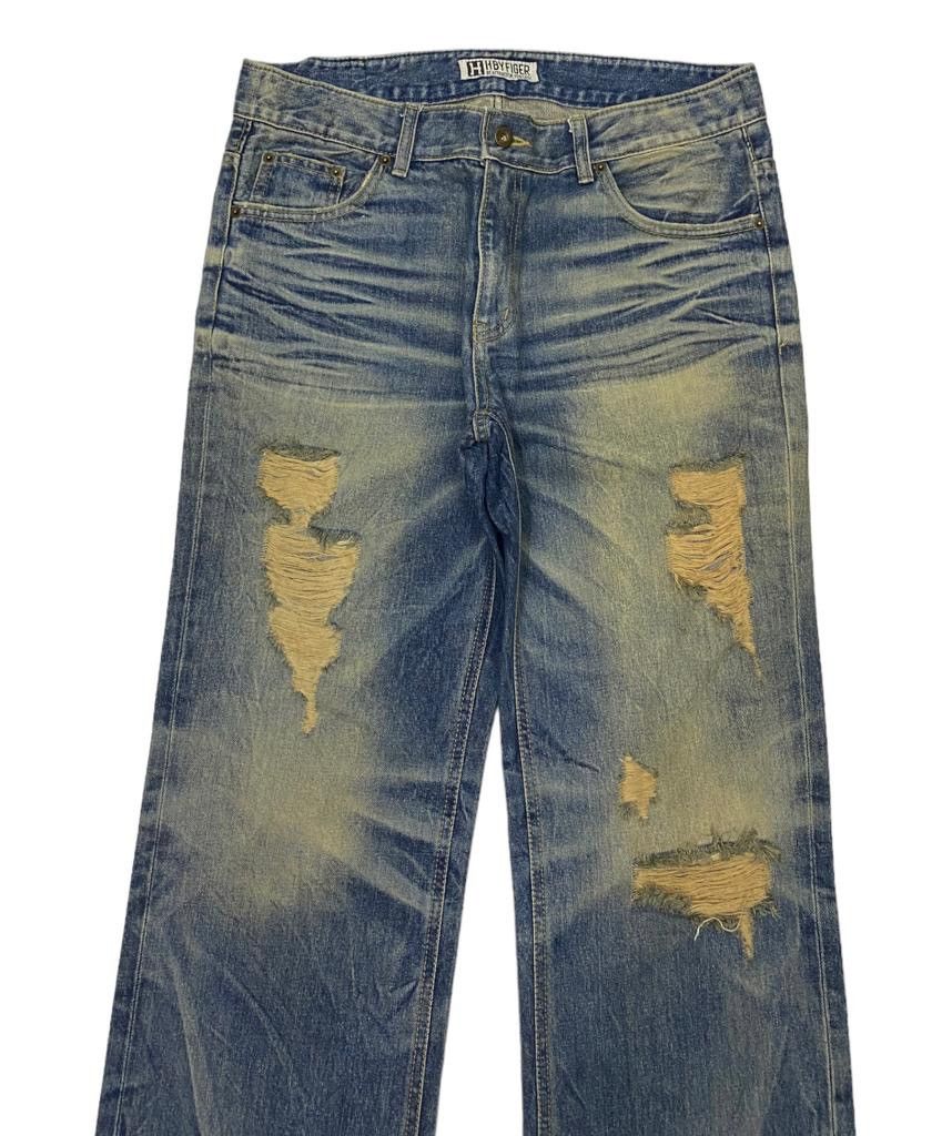 If Six Was Nine 🔥BAGGY DISTRESSED JEANS HBYFIGER BAGGY JEANS Size US 34 / EU 50 - 5 Thumbnail