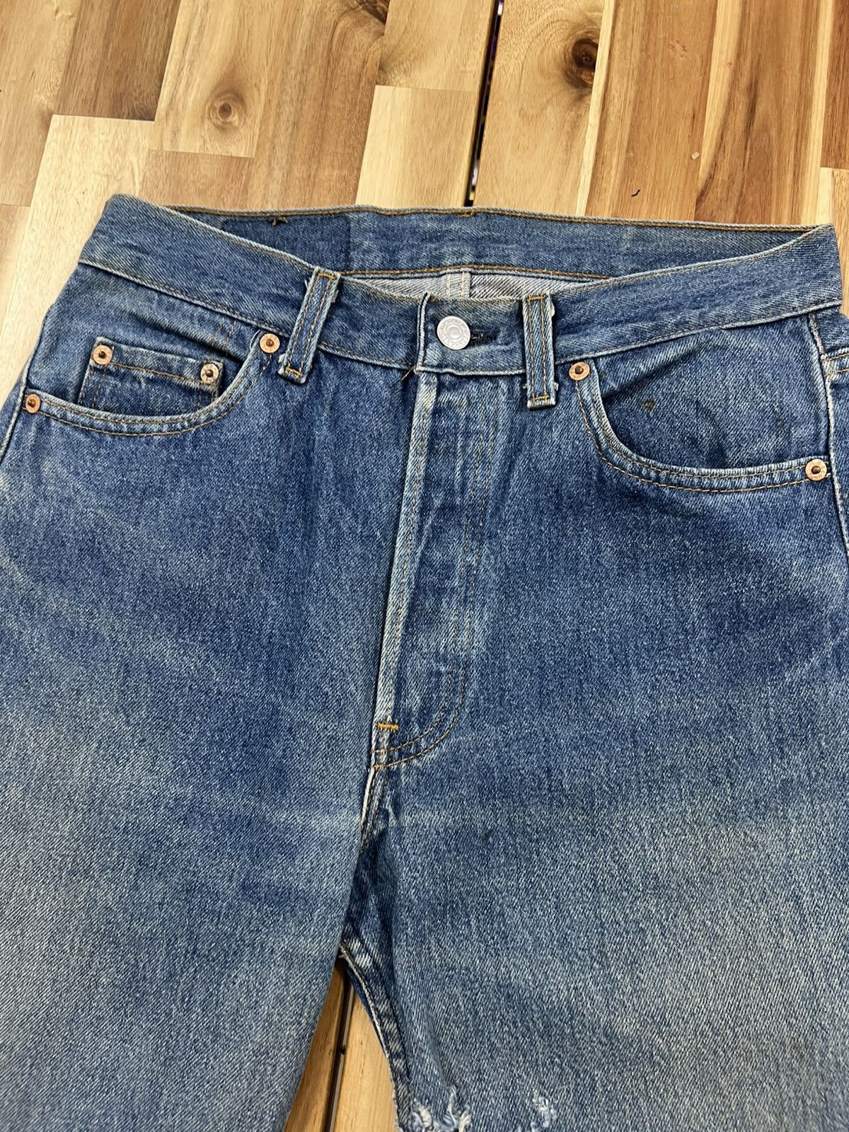 Levi's Vintage 90’s Levis 501XX Small e Non Selvedge Denim Jeans Size US 29 - 4 Thumbnail