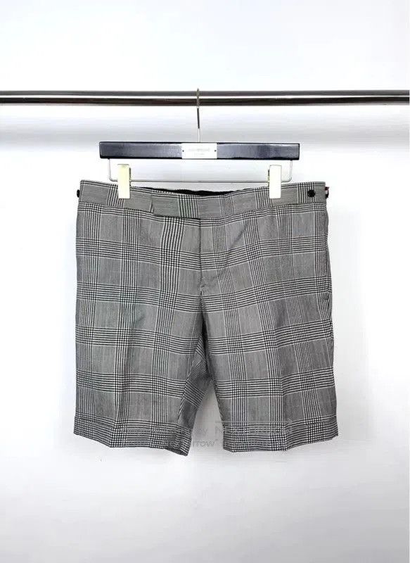 Thom Browne Thom Browne Gray Checkered Men's Shorts . Size US 34 / EU 50 - 1 Thumbnail