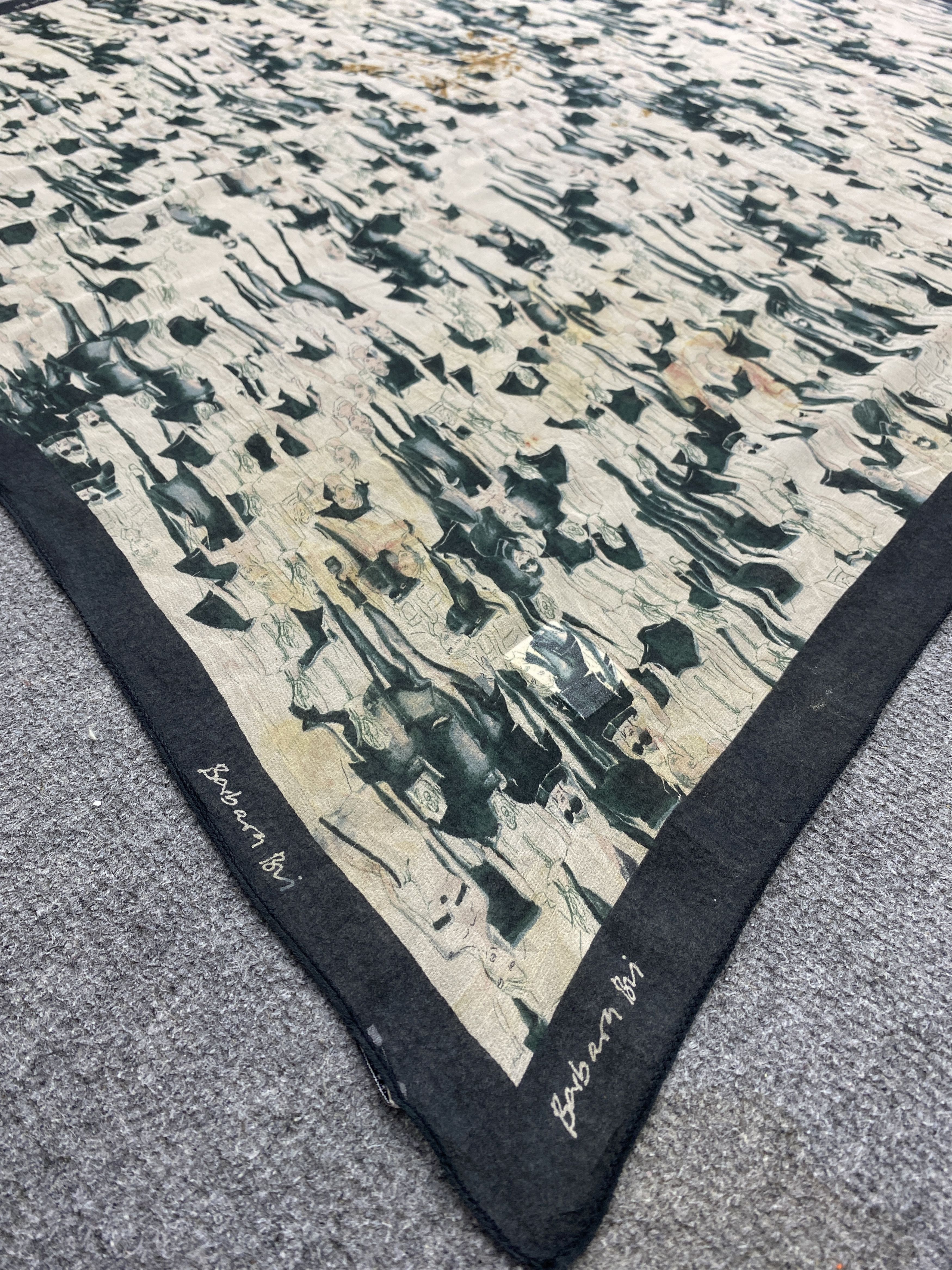 Vintage Vintage 80s Barbara Bri Silk Scarf SN0098 Size ONE SIZE - 3 Thumbnail
