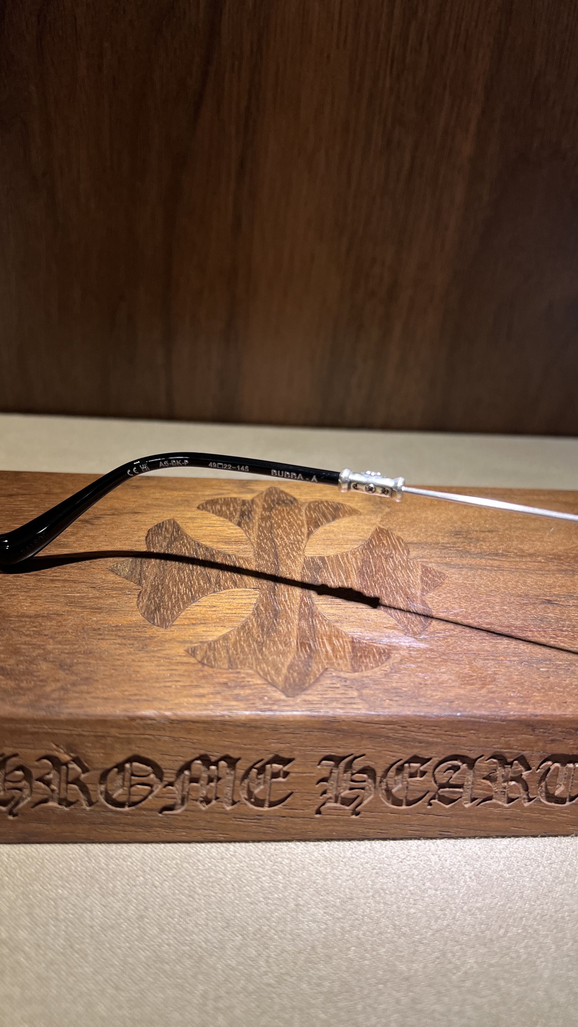 Chrome Hearts Chrome Hearts BUBBA –A Antique Silver/BLACK Glasses Size ONE SIZE - 7 Thumbnail