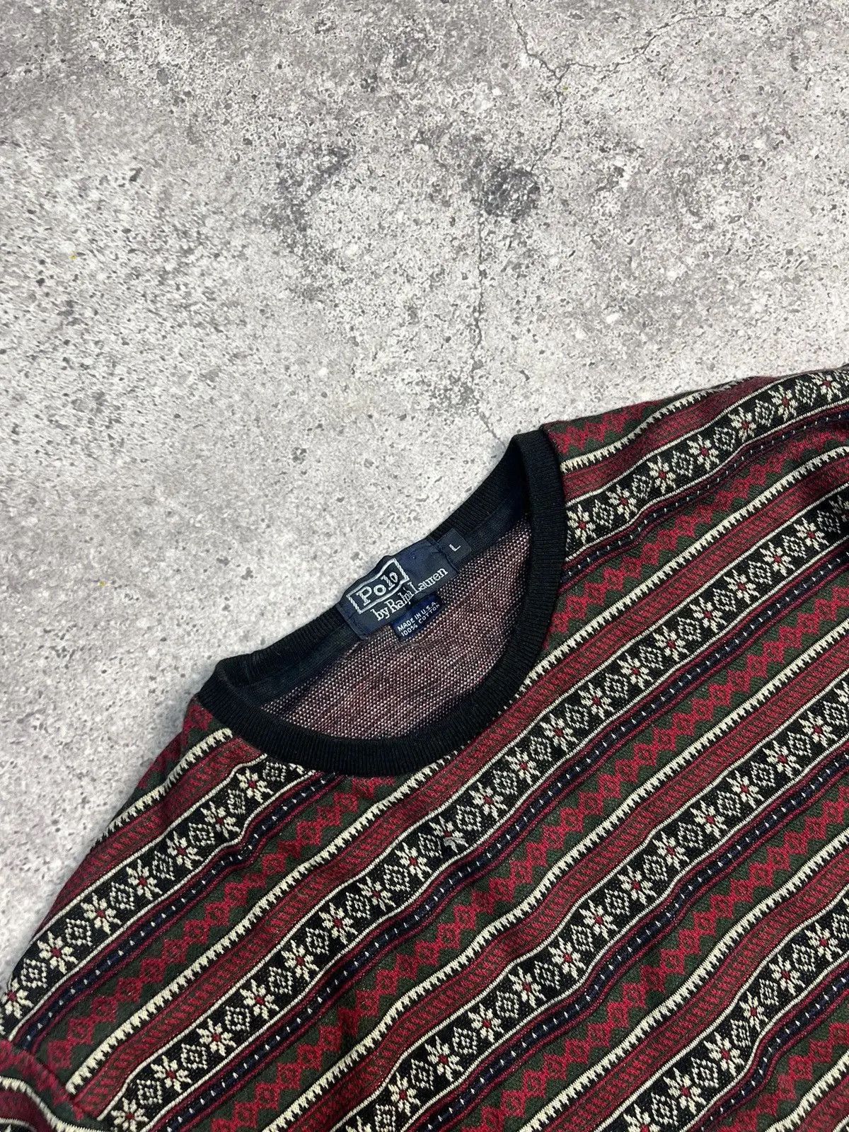 Polo Ralph Lauren × RRL Ralph Lauren × Vintage Vintage Y2K Polo Ralph Lauren Wool Sweater nova check Size US M / EU 48-50 / 2 - 6 Thumbnail
