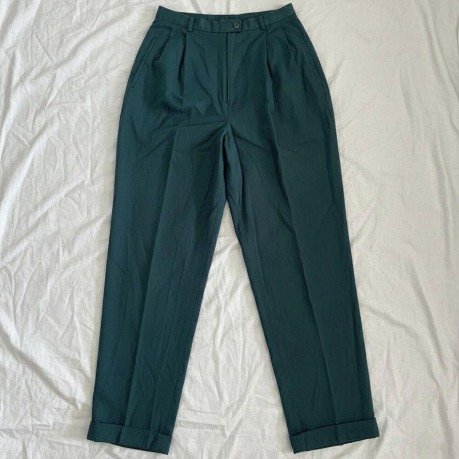Evan Picone Evan Picone Vintage Green Trousers Pants Women 8 / 10 Medium Size 30" / US 8 / IT 44 - 1 Thumbnail