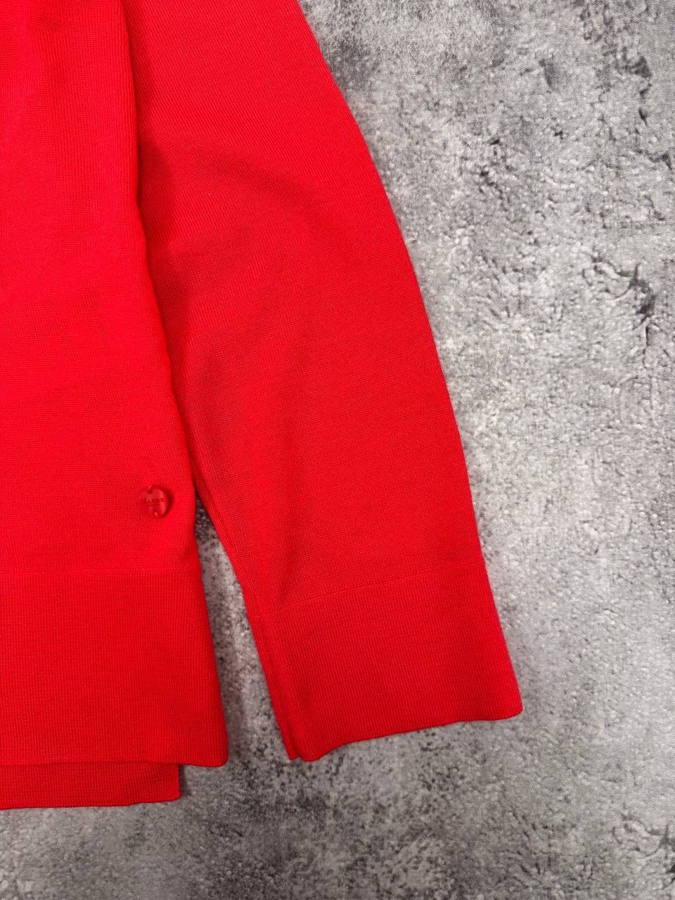 Merz B. Schwanen Maerz Muenchen Merino Wool Sweater Red Women's Size M Size M / US 6-8 / IT 42-44 - 3 Thumbnail