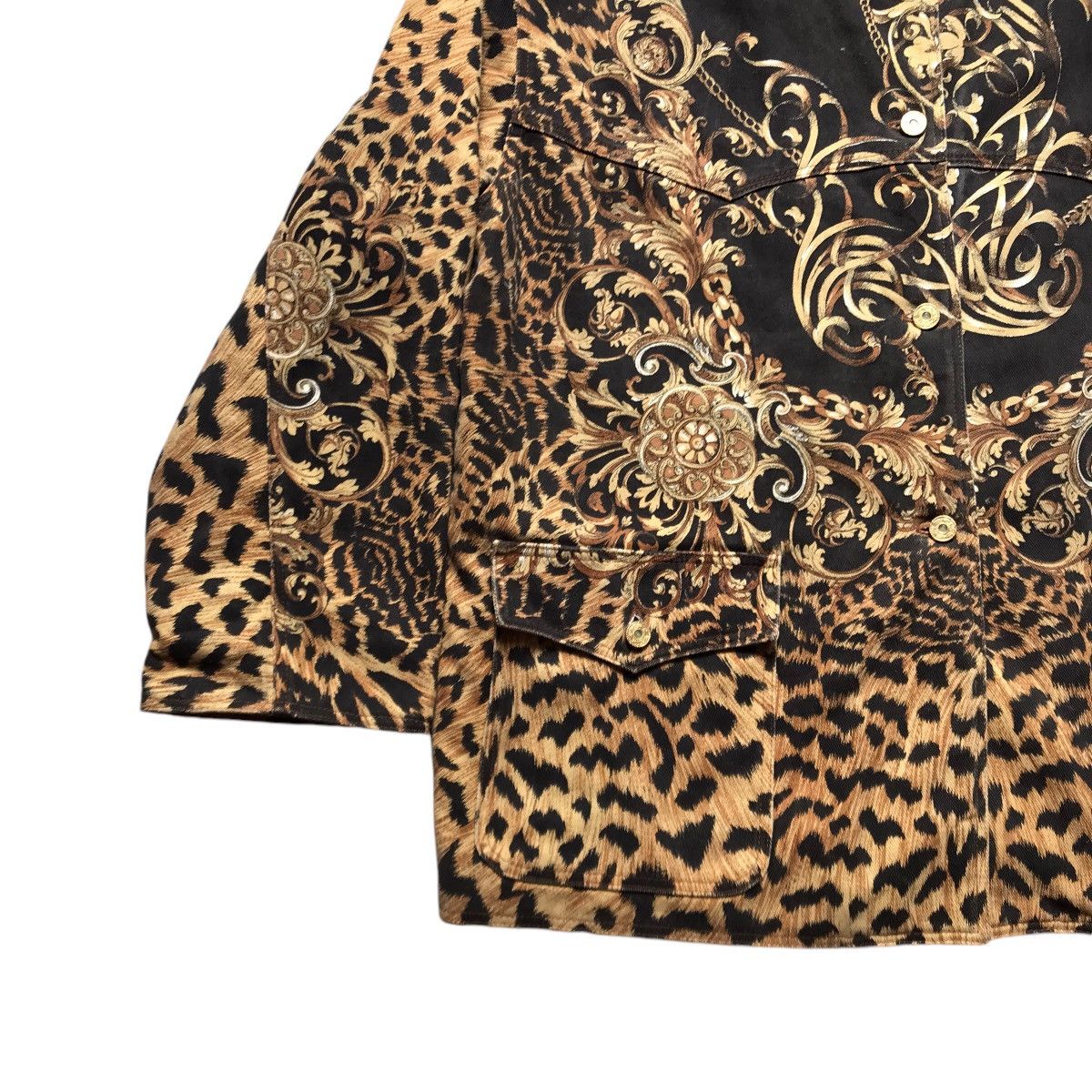 Infinite Archives RARE VINTAGE ROBERTO CAVALLI SILK GOLD OVERPRINT JACKET Size US L / EU 52-54 / 3 - 5 Thumbnail