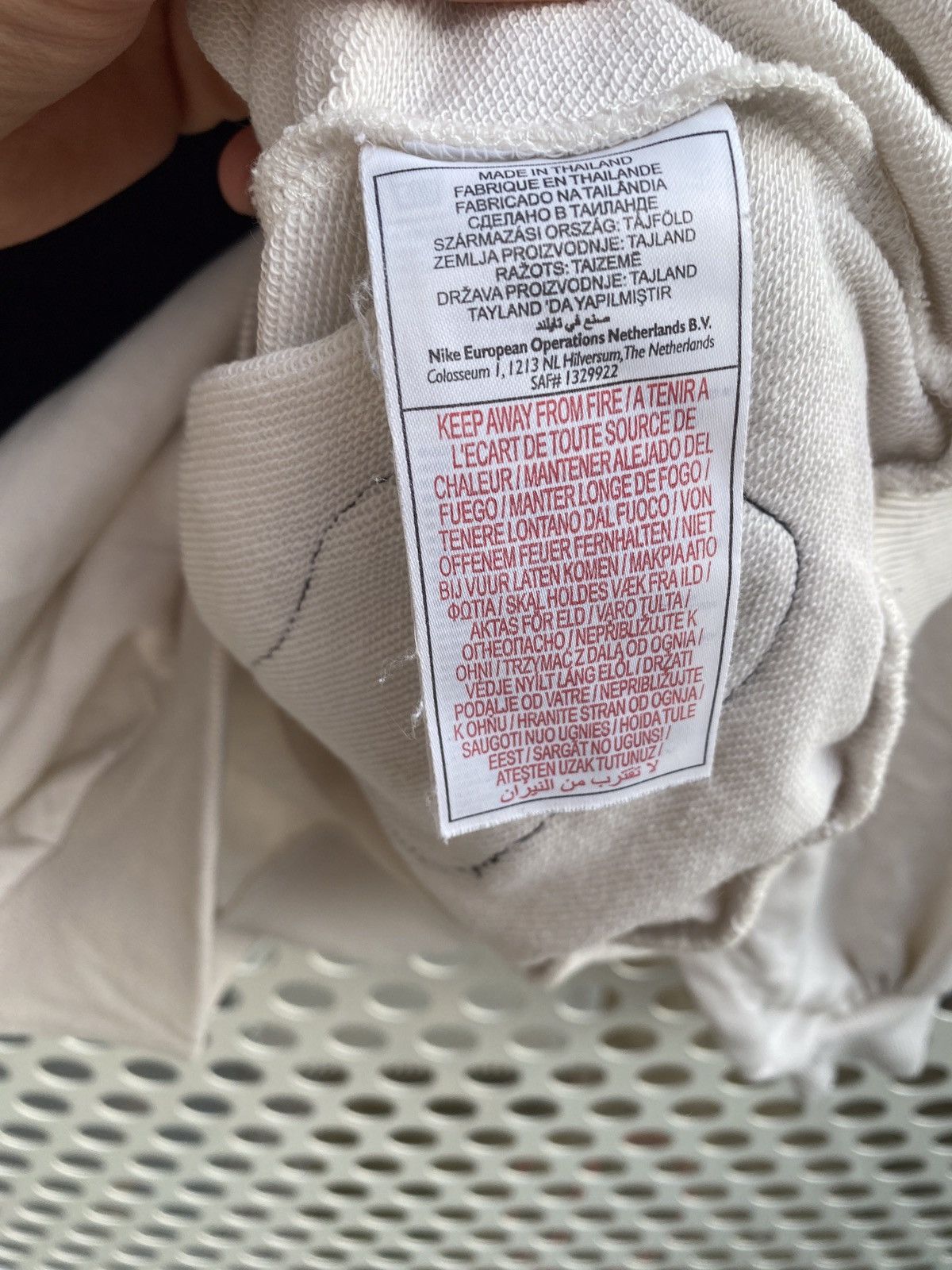 Nike × Vintage Vintage Nike Custom Skelet Center Swoosh Oversize Hoodie Y2K Size US L / EU 52-54 / 3 - 6 Thumbnail