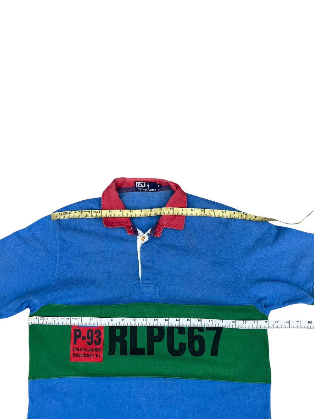 Polo Ralph Lauren Vintage 90s Polo Ralph Lauren RLPC67 Spell Out Rugby Shirt Size US L / EU 52-54 / 3 - 4 Thumbnail