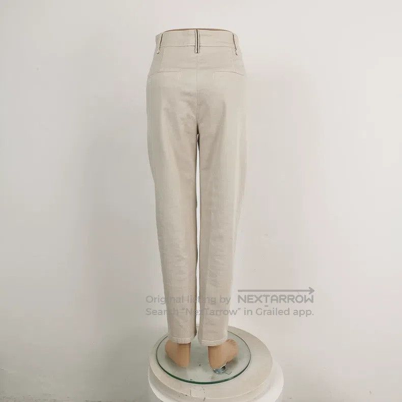 Brunello Cucinelli Brunello Cucinelli Cotton Solid Color Long Pants Size 26" / US 2 / IT 38 - 2 Thumbnail