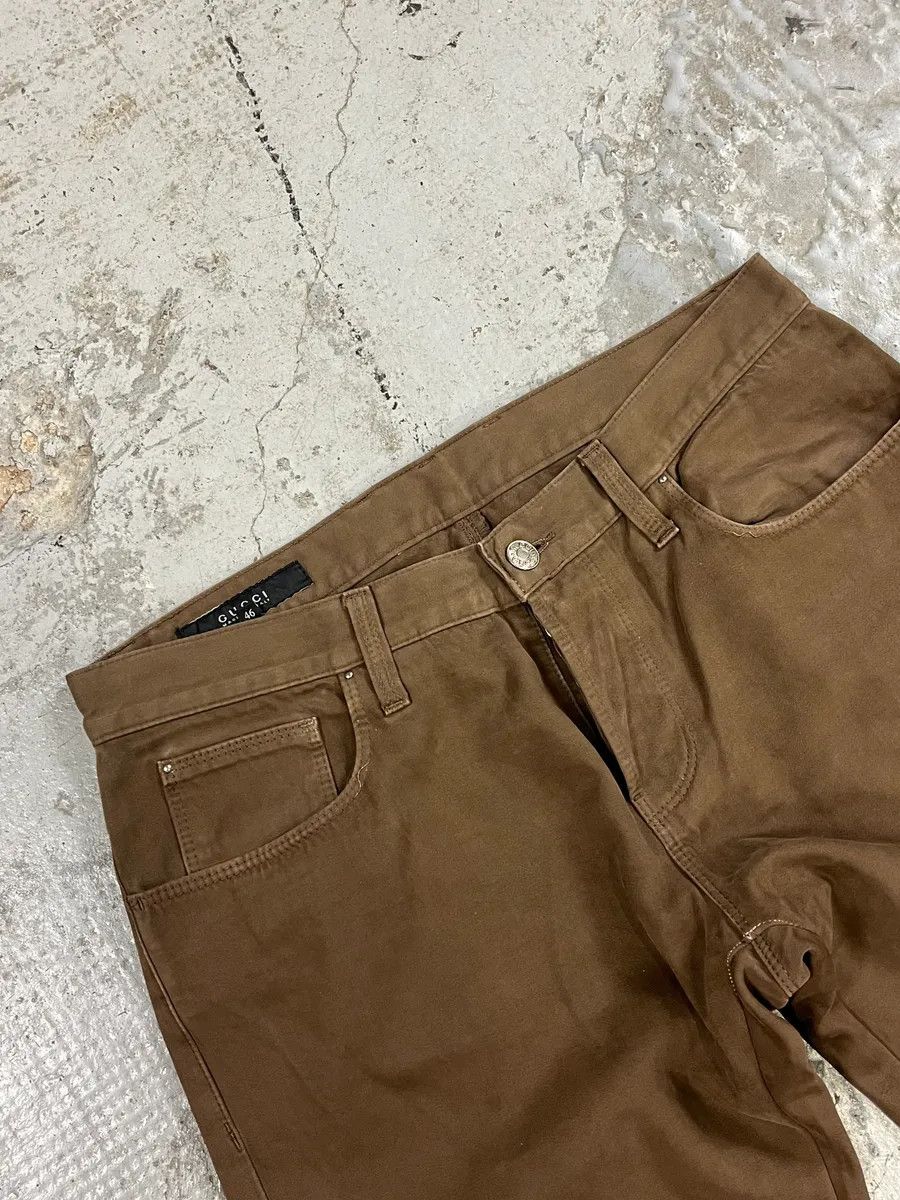 Gucci AW2009 Gucci Brown Minimalist Pants Size US 30 / EU 46 - 6 Thumbnail