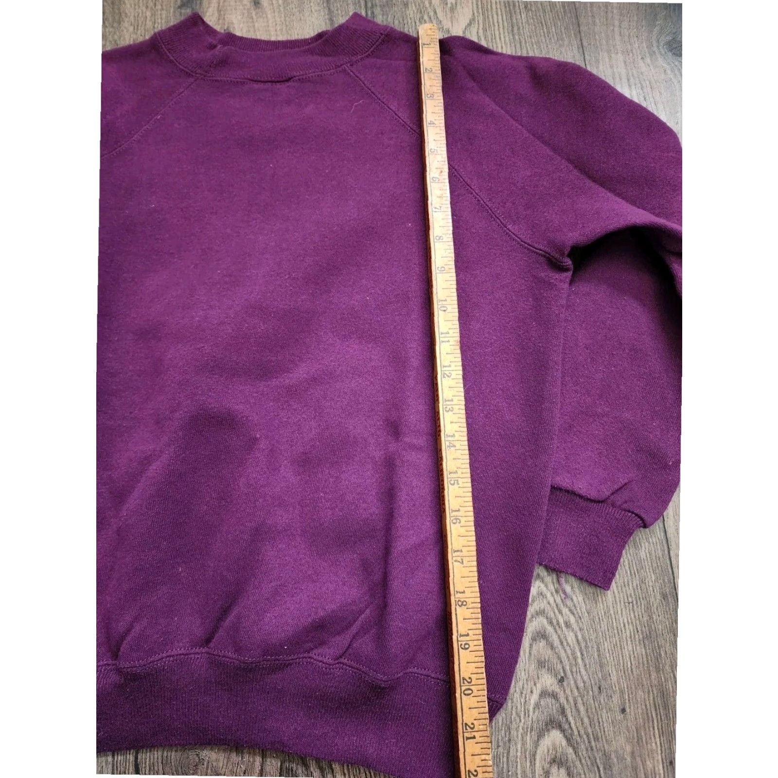 Hanes VINTAGE 90s Hanes Her Way Womens Purple Crewneck Raglan Sweatshirt Long Sleeve S Size S / US 4 / IT 40 - 4 Thumbnail