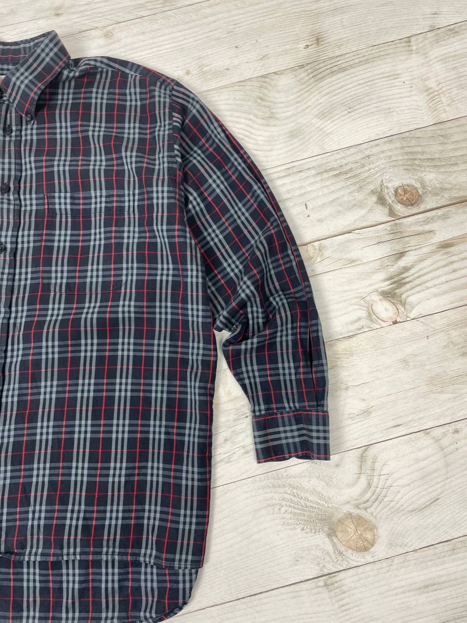 Burberry Burberrys Check Shirt Button Long Sleeve Size US XL / EU 56 / 4 - 4 Thumbnail