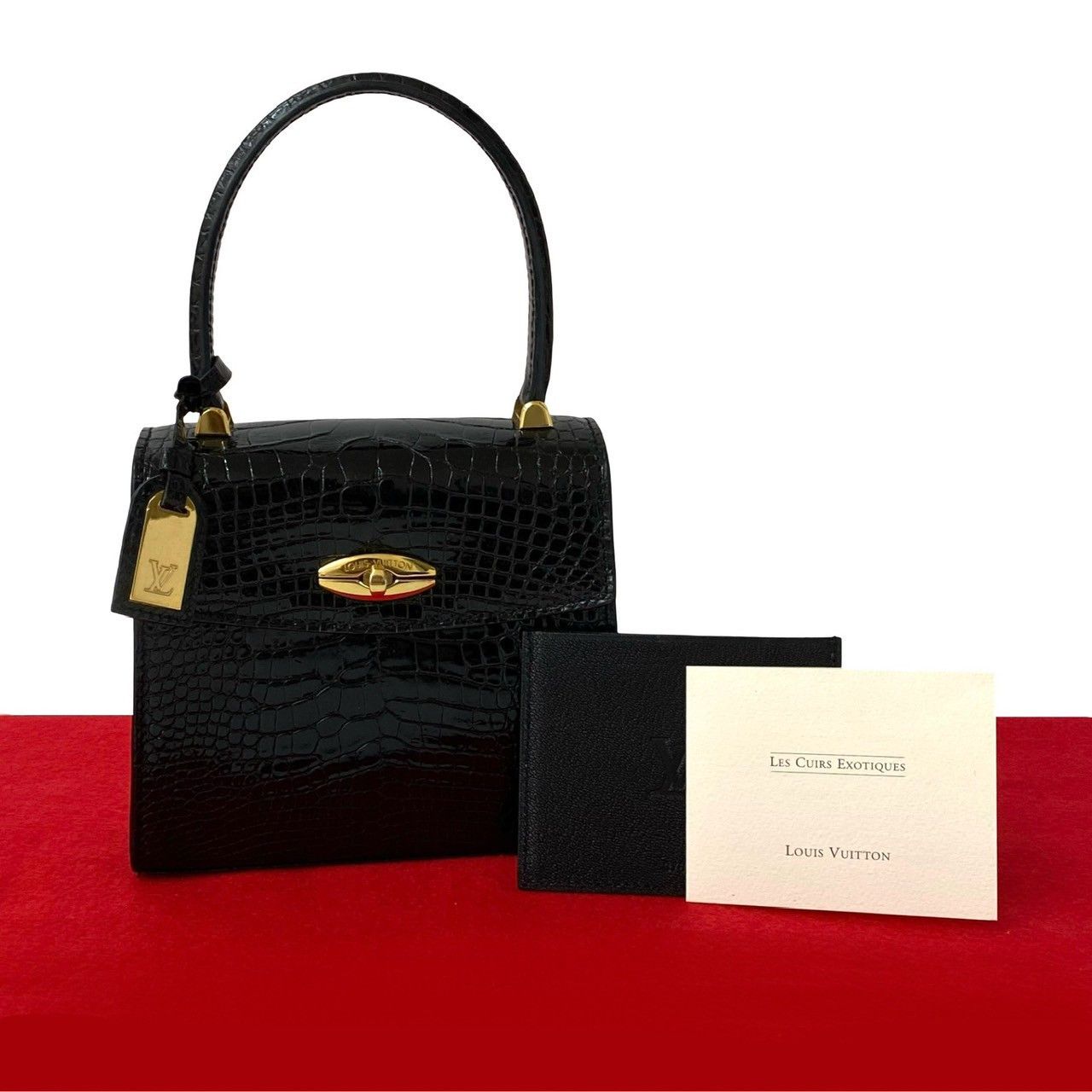 Louis Vuitton Louis Vuitton Louis Vuitton Mini Mallette Crocodile Handbag Leather Handbag DUTY FREE for USA Size ONE SIZE - 1 Thumbnail