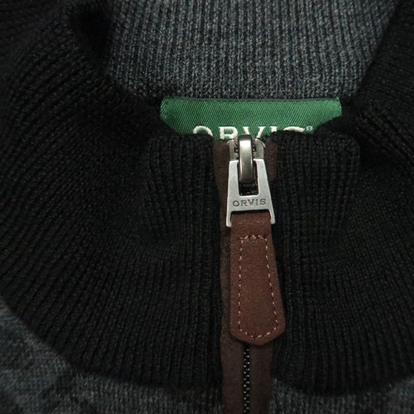 Orvis Orvis Mens Sweater L Gray Wool 1/4 Zip Mock Neck Pullover Camouflage Jumper Knit Casual Business Travel 2.0 Size US L / EU 52-54 / 3 - 3 Thumbnail