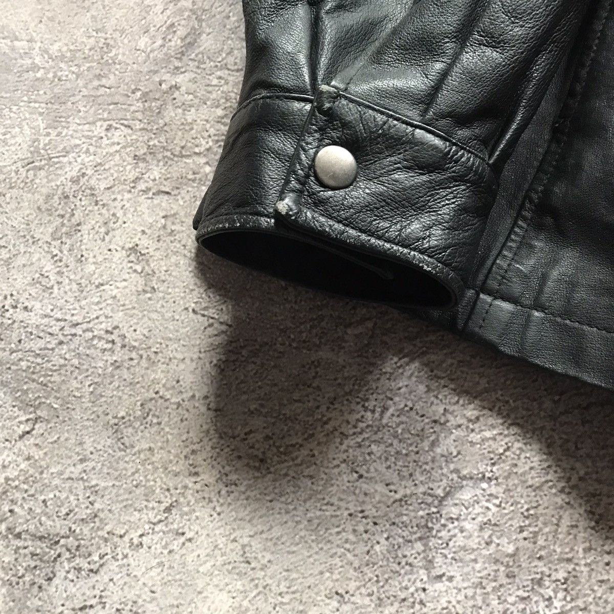 Genuine Leather Vintage Y2K Black Leather Jacket Streetwear Grunge 90s L Size US L / EU 52-54 / 3 - 4 Thumbnail