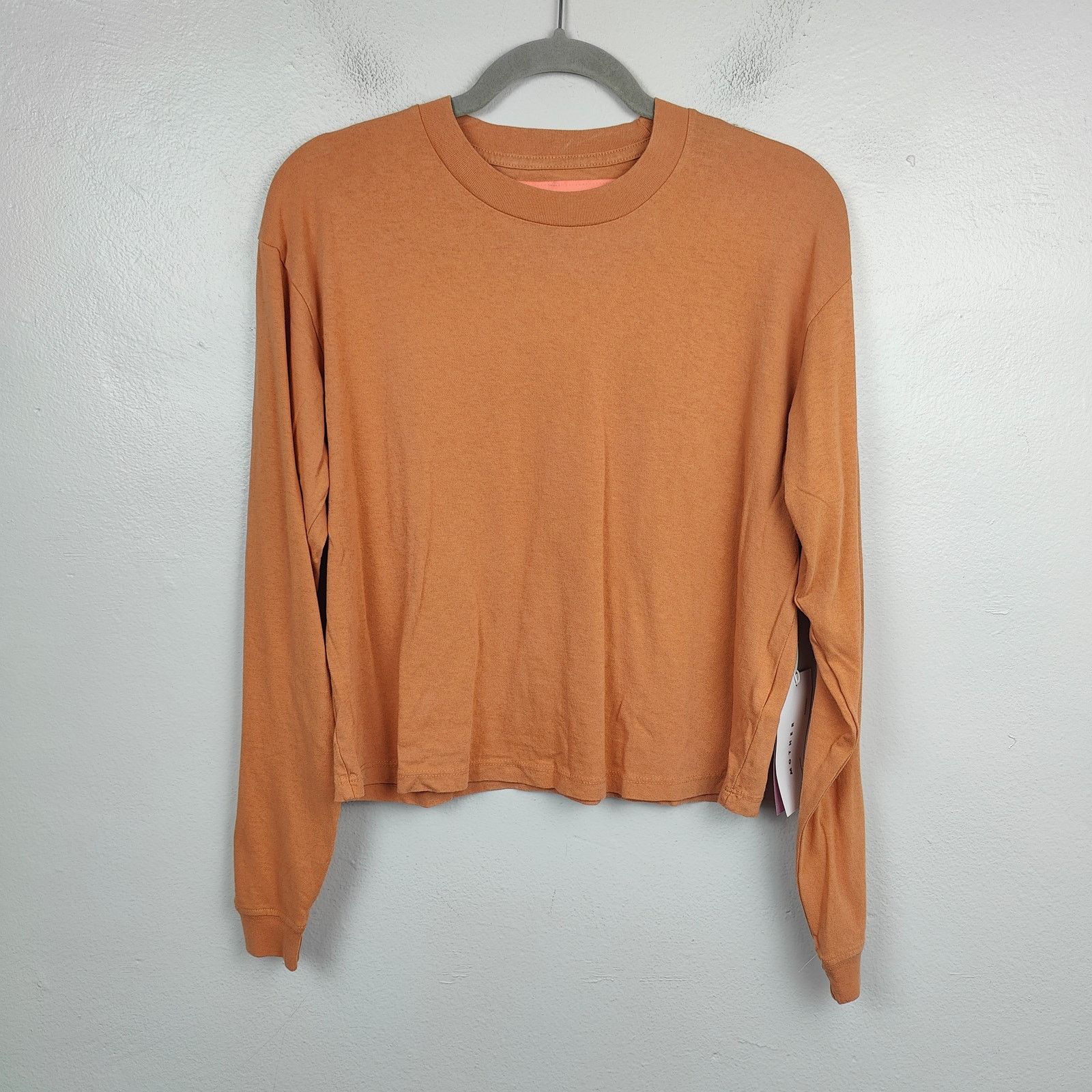 MOTHER Mother The Long Sleeve Twister Crop Tee Womens XS NWT Size XS / US 0-2 / IT 36-38 - 1 Thumbnail