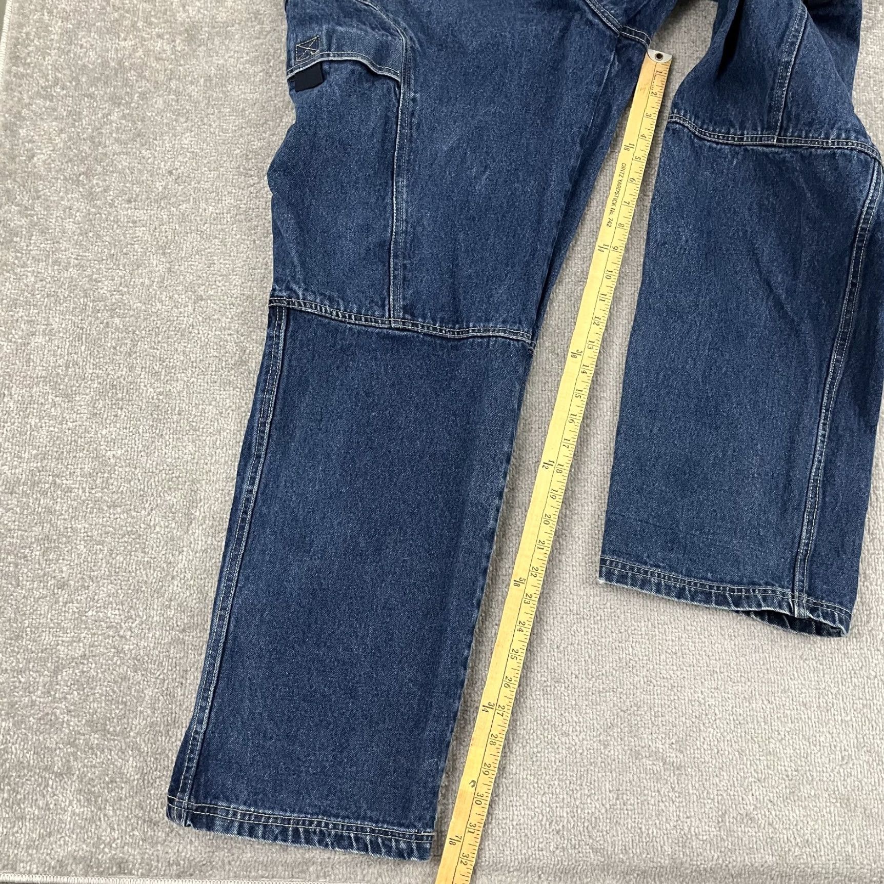 Fubu VINTAGE FUBU Jeans Mens 36 x 32 Straight Blue Denim Cargo Skater Hip Hop Y2K Mens Size US 36 / EU 52 - 6 Thumbnail