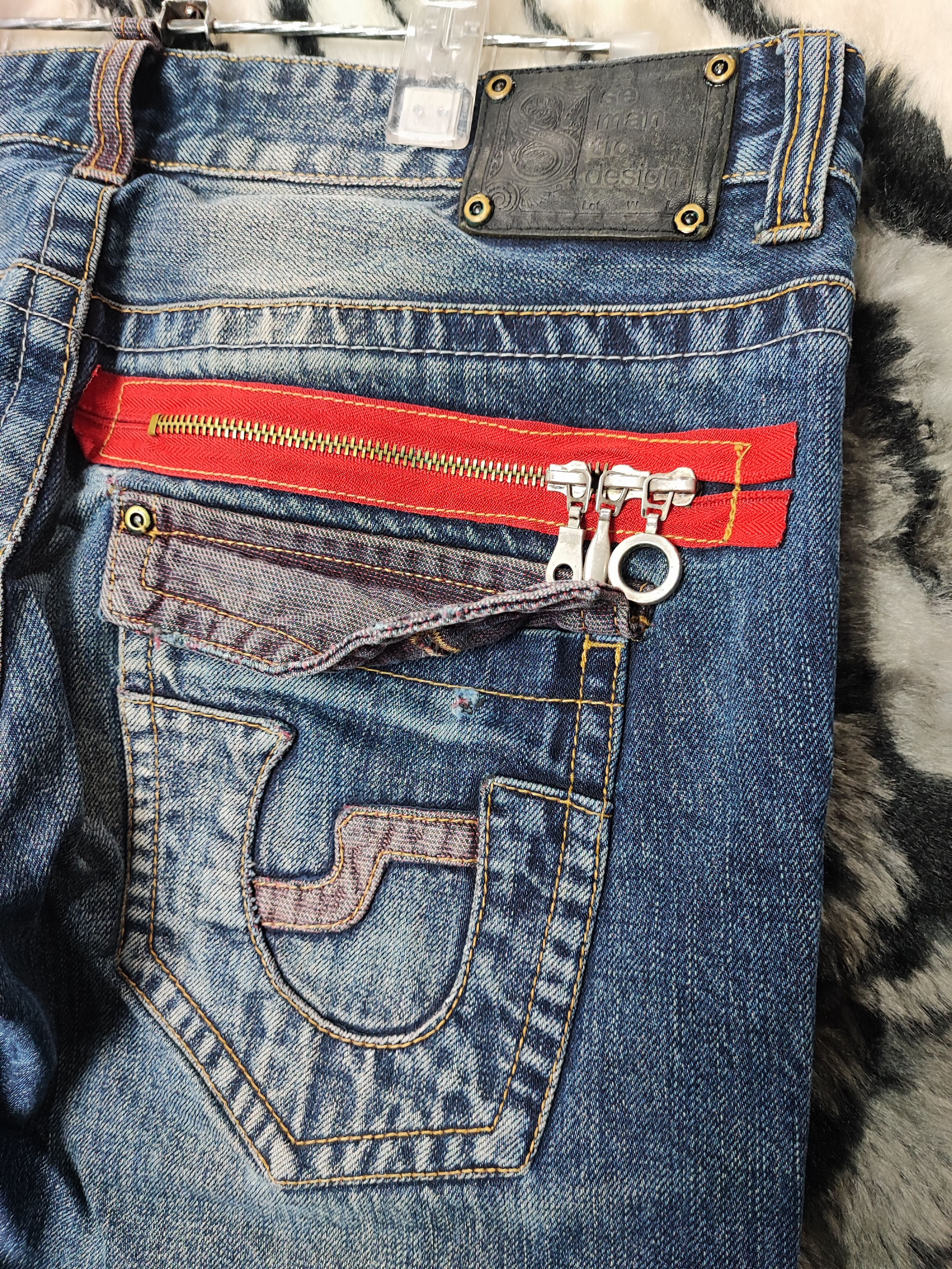semanticdesign Semantic Design Flared Bootcut Japan Jeans Punk Distressed Size US 32 / EU 48 - 14 Thumbnail