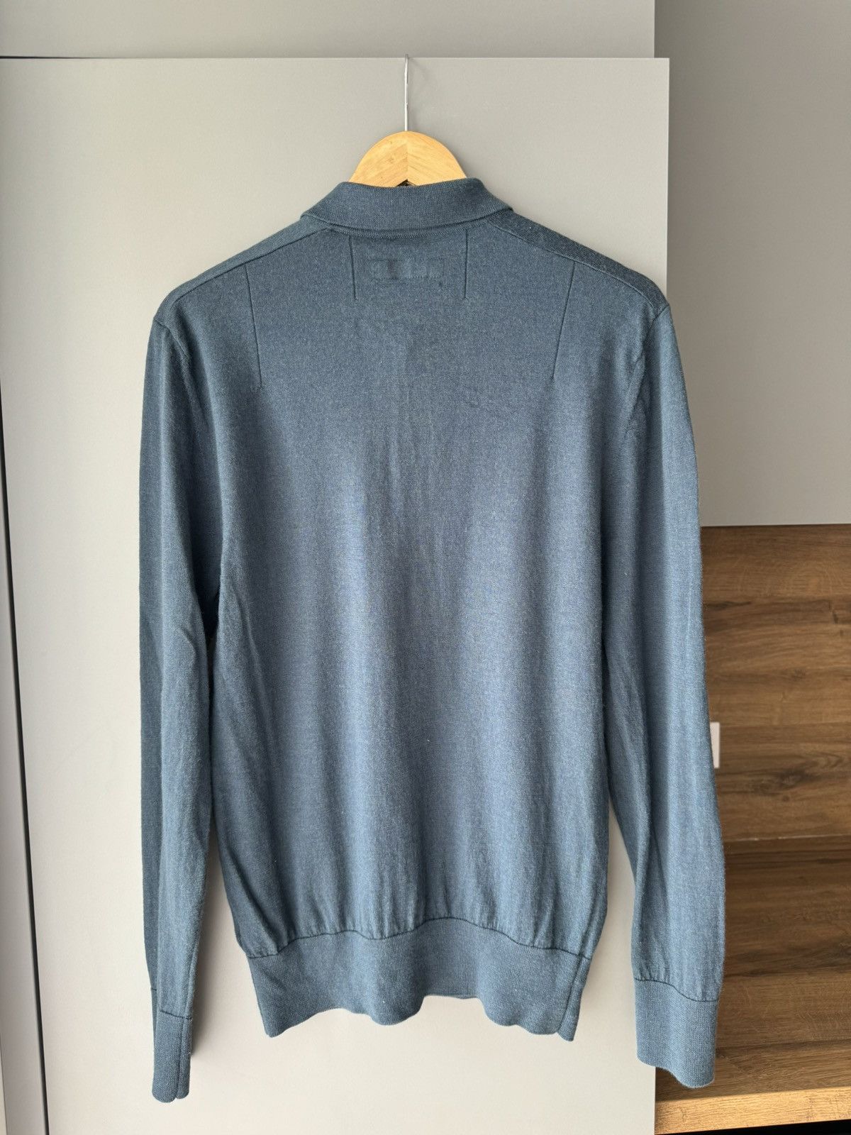 Allsaints Allsaints Mens Merino Wool Long Sleeve Polo Shirt Sweater Size US M / EU 48-50 / 2 - 3 Thumbnail
