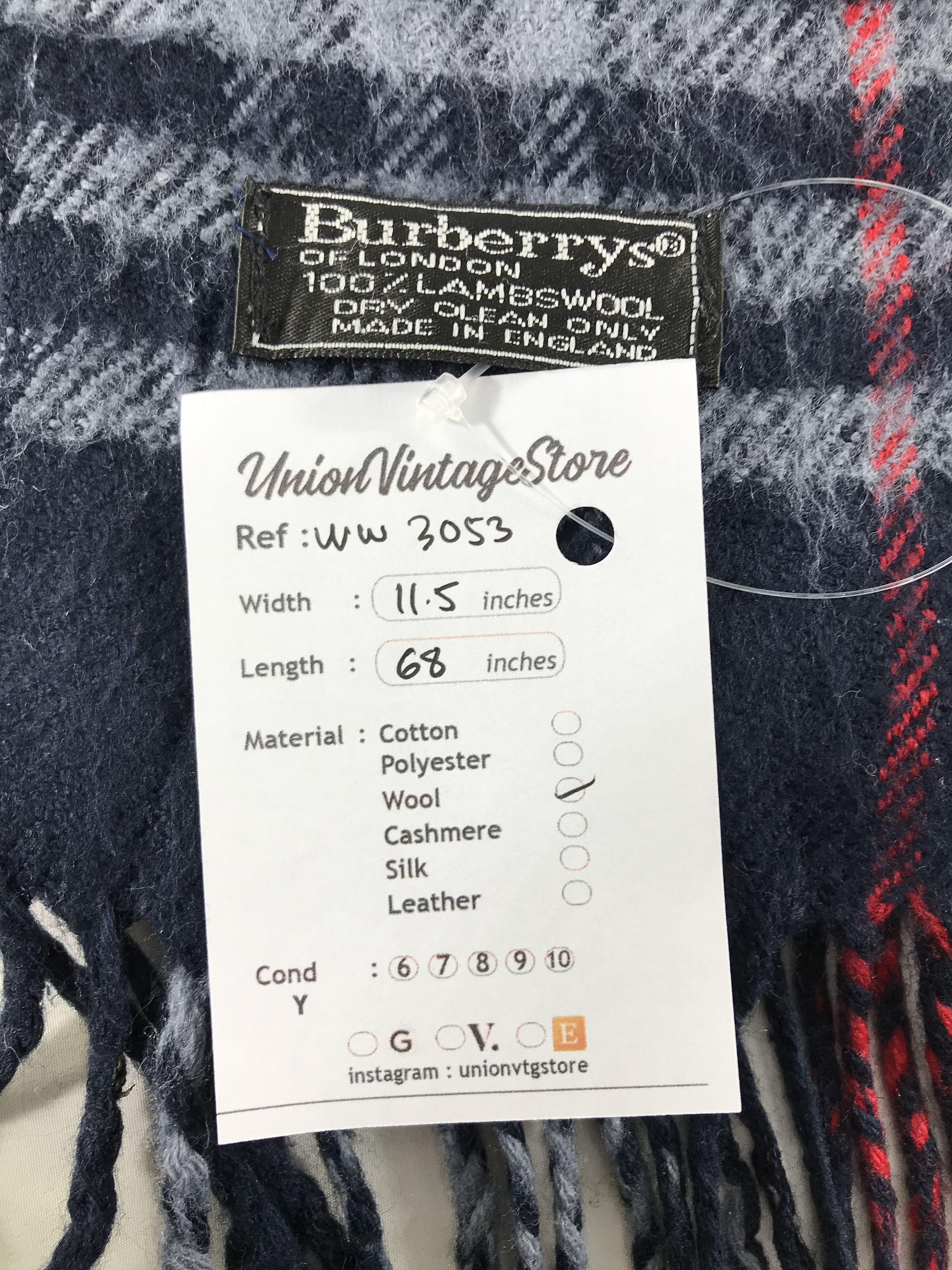 Burberry × Vintage Burberry Scarf / Muffler / Neckwear - WW3053 Size ONE SIZE - 4 Thumbnail