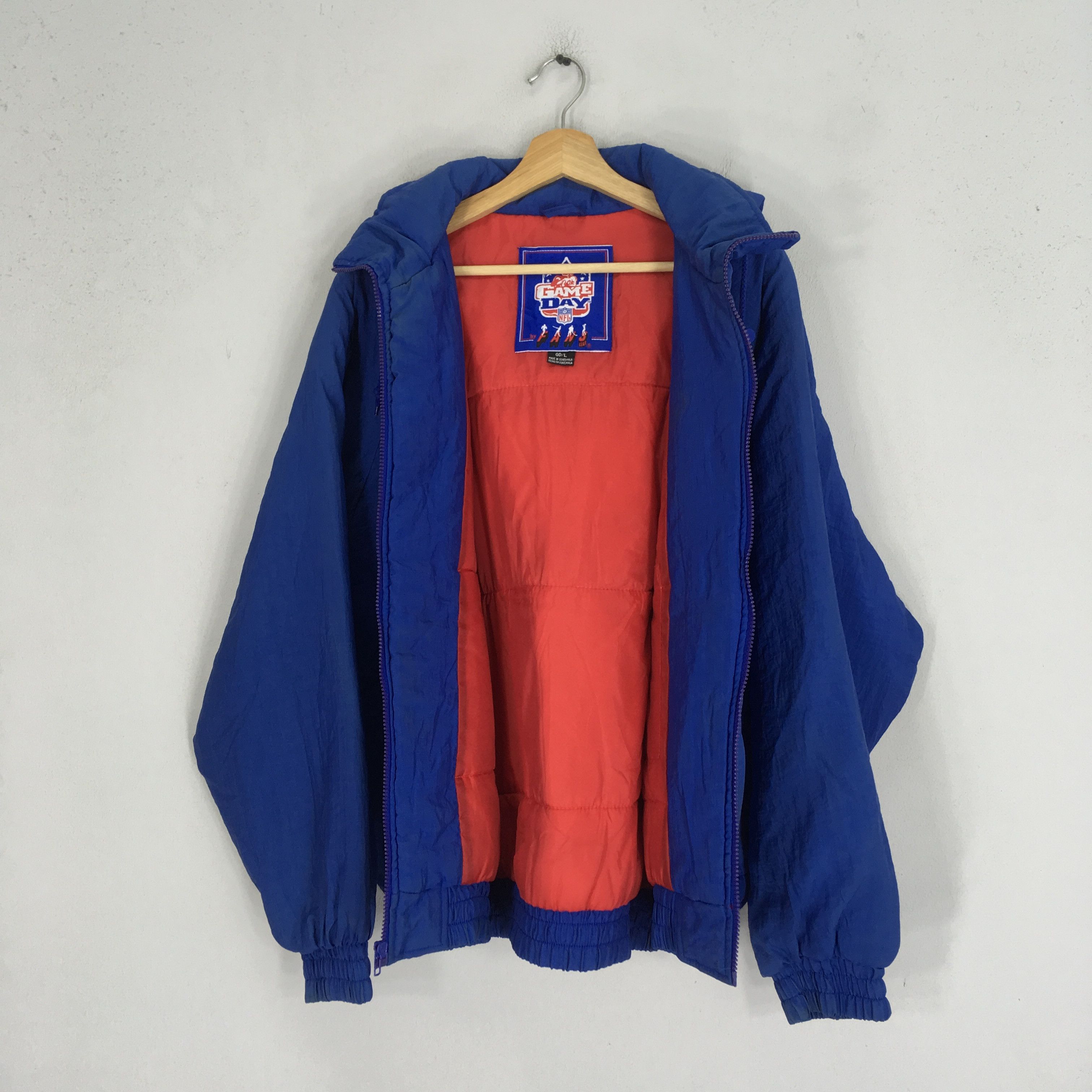 NFL Vintage 90's New York Giants NFL Football Bomber Jacket Size US L / EU 52-54 / 3 - 3 Thumbnail