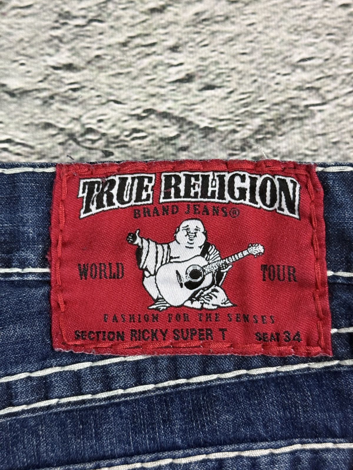 True Religion True Religion blue jeans Red Tab stitching Y2K Ricky Size US 31 - 5 Thumbnail