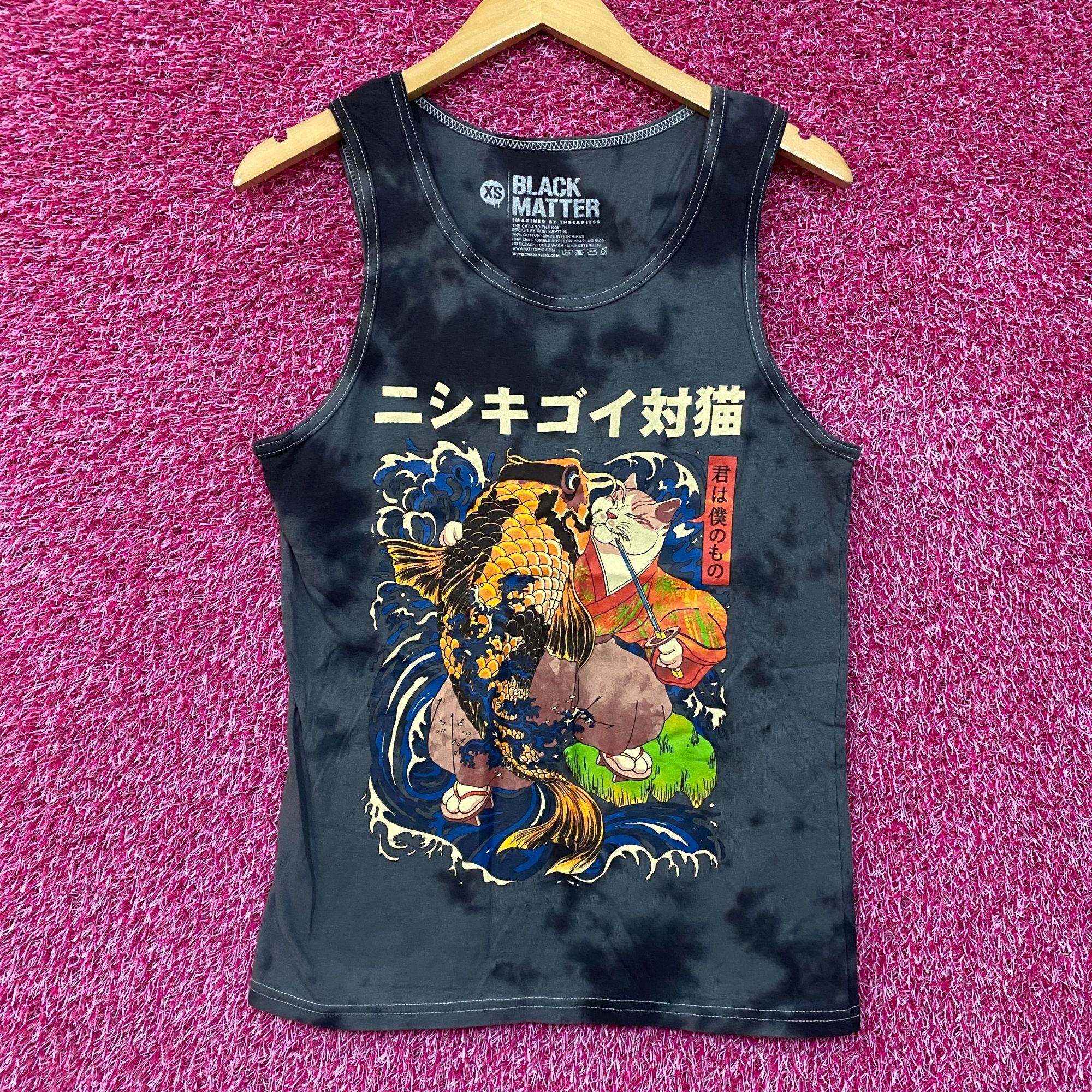 Other Black Matter The Cat and the Koi Graphic Design Tank Top Ext Size US XS / EU 42 / 0 - 1 Thumbnail