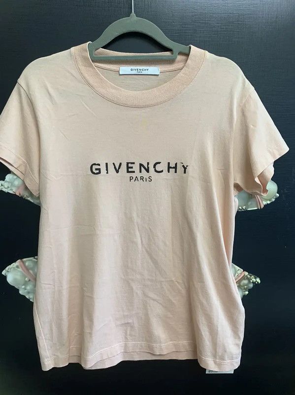 Givenchy Pink Cotton T-Shirt for Women 0089