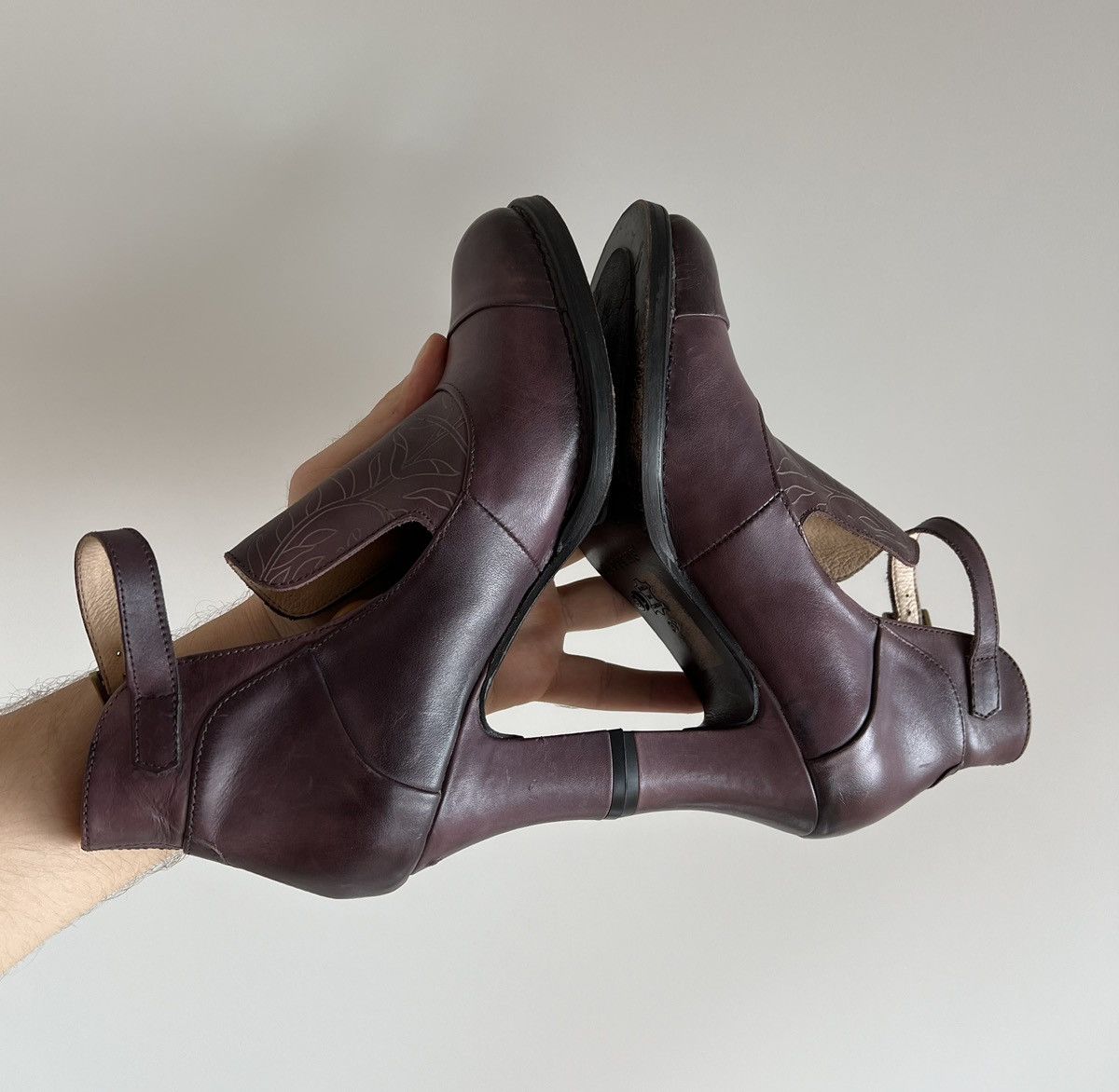 Vintage Vintage Neosens Leather Violet Heel Shoes Size US 9 / IT 39 - 5 Thumbnail