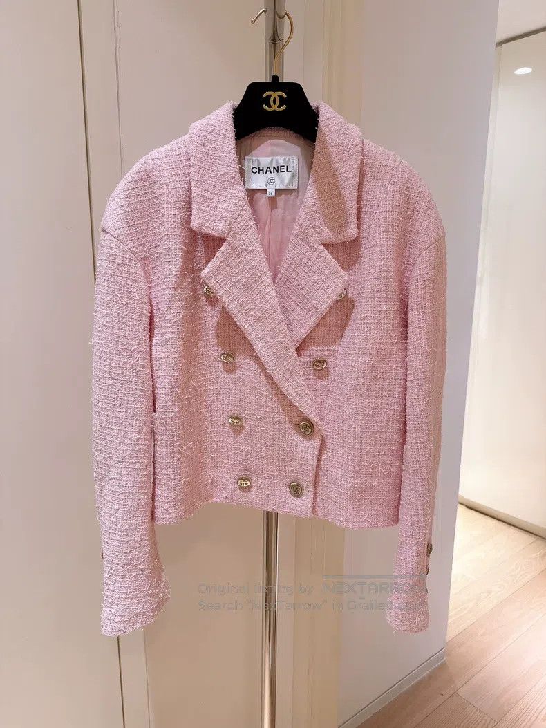 Chanel Chanel 21S Spring and Summer Cherry Blossom Pink Tweed Sil Size XS / US 0-2 / IT 36-38 - 1 Thumbnail