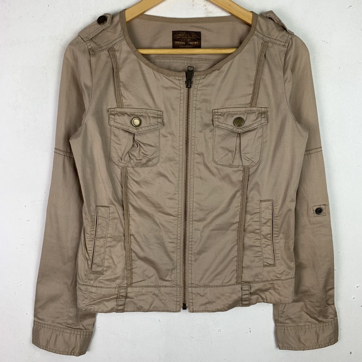 Designer × Japanese Brand × Vintage Vintage Japanesebrand Utility Jacket Collarless Size US M / EU 48-50 / 2 - 1 Thumbnail