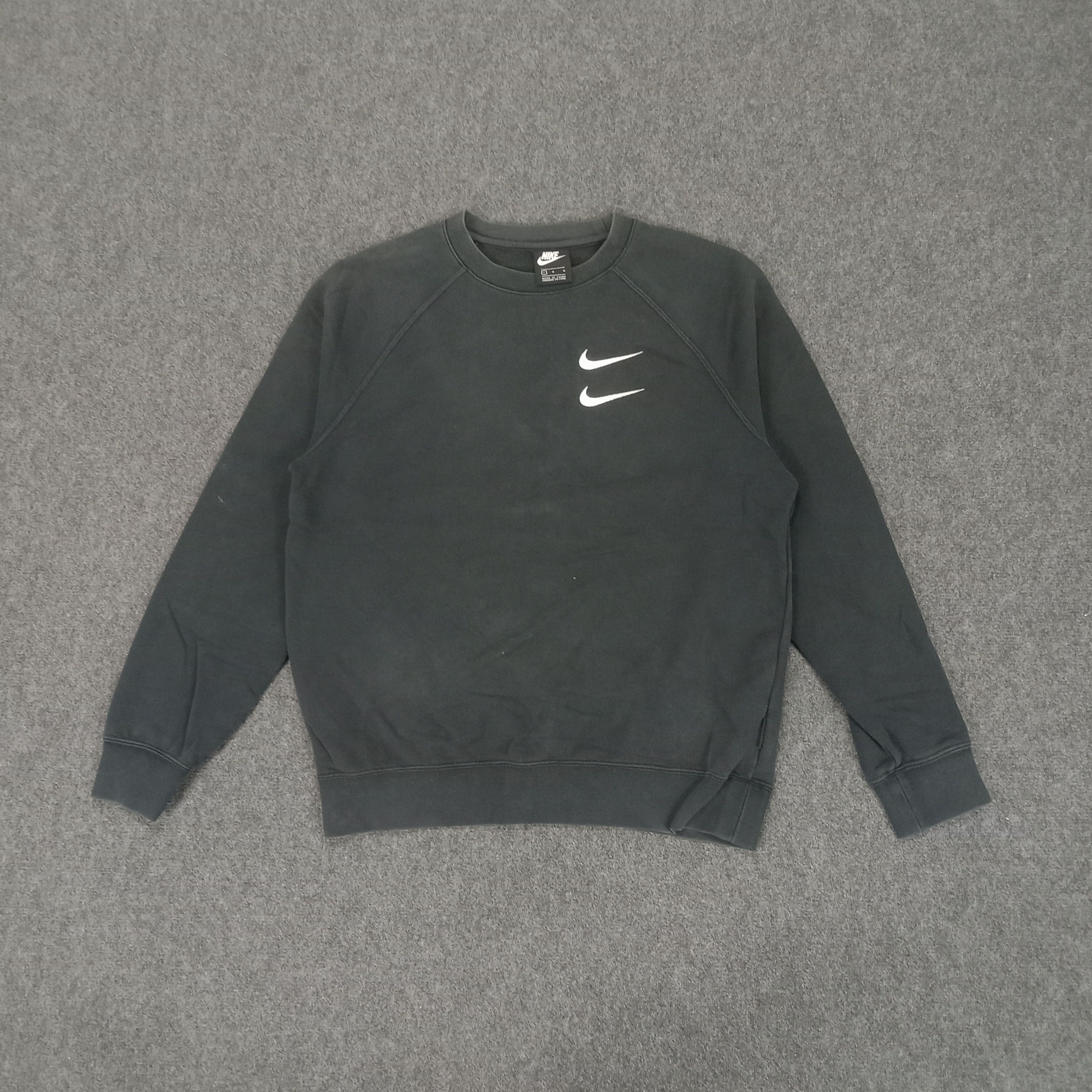 Nike × Vintage Nike Embroidery Double Logo Streetwear Sweatshirt Size US M / EU 48-50 / 2 - 4 Thumbnail