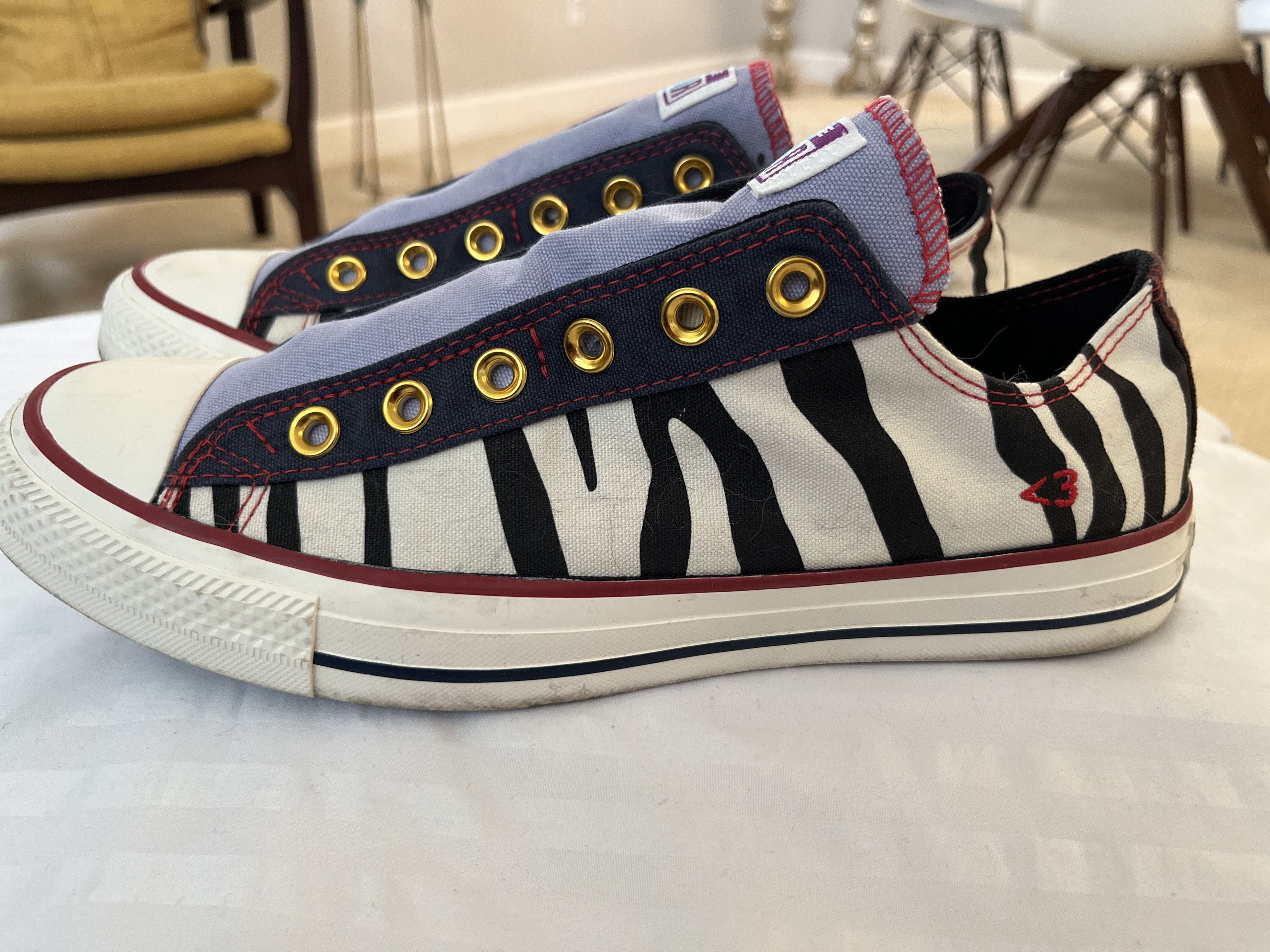 Converse Converse Chuck Taylor Zebra Slip-On Custom Pride Mens 8 Size US 8 / EU 41 - 3 Thumbnail