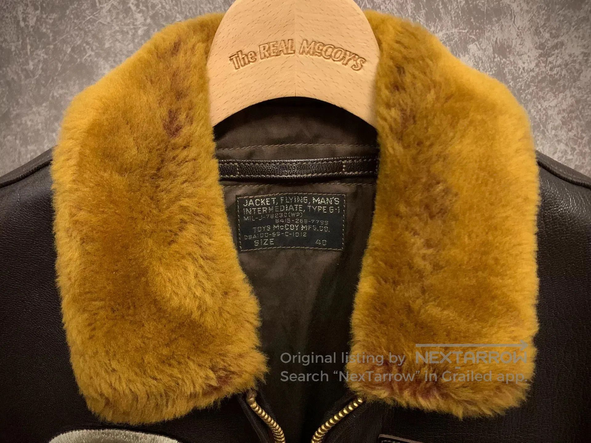 TOYS McCOY Toys McCoy G1 Goat Skin Flight Jacket. Size US XXS / EU 40 - 3 Thumbnail
