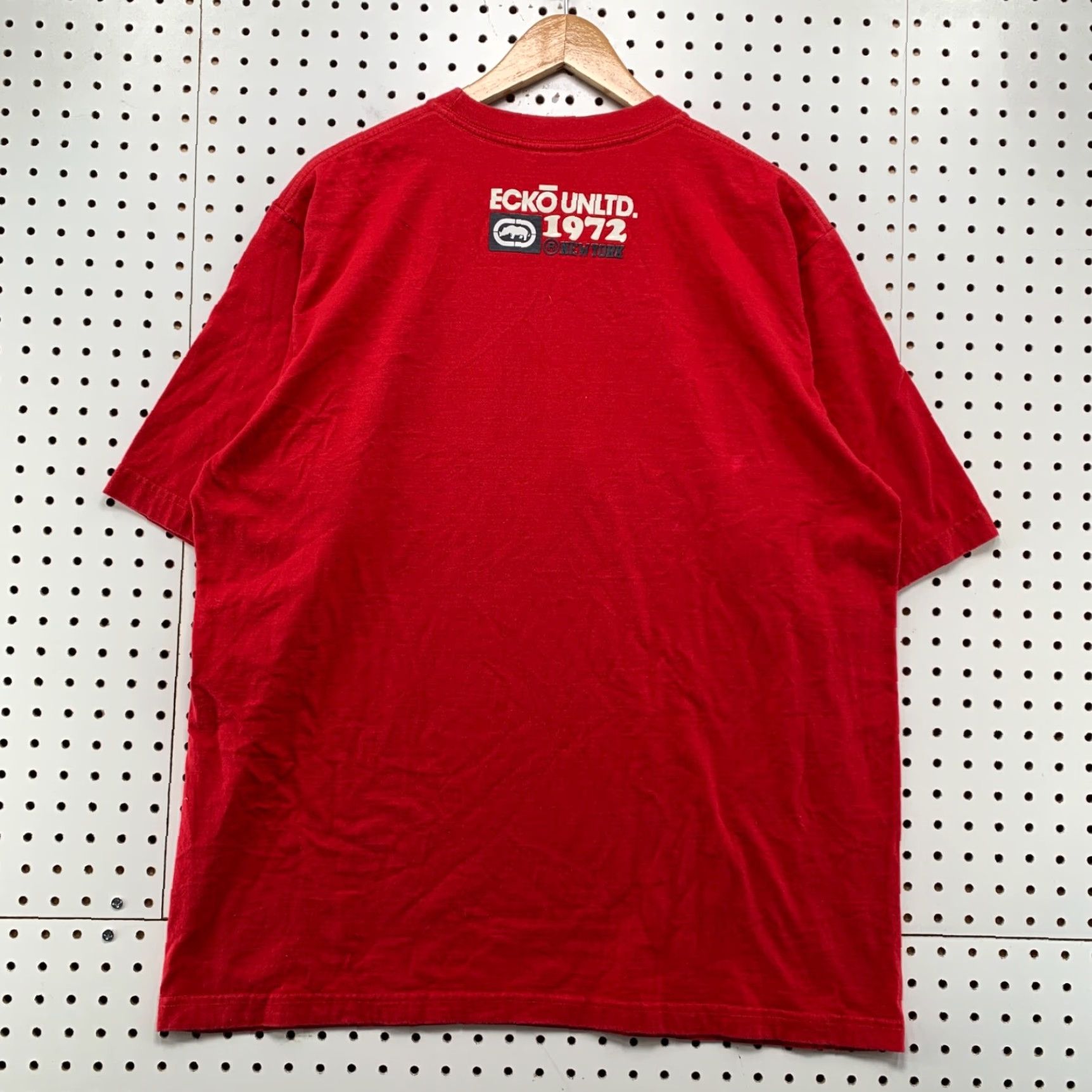 Ecko Unltd. VINTAGE Ecko Rhino Shirt Mens XL Red Hip Hop Short Sleeve Graffiti T-Shirt Size US XL / EU 56 / 4 - 2 Thumbnail