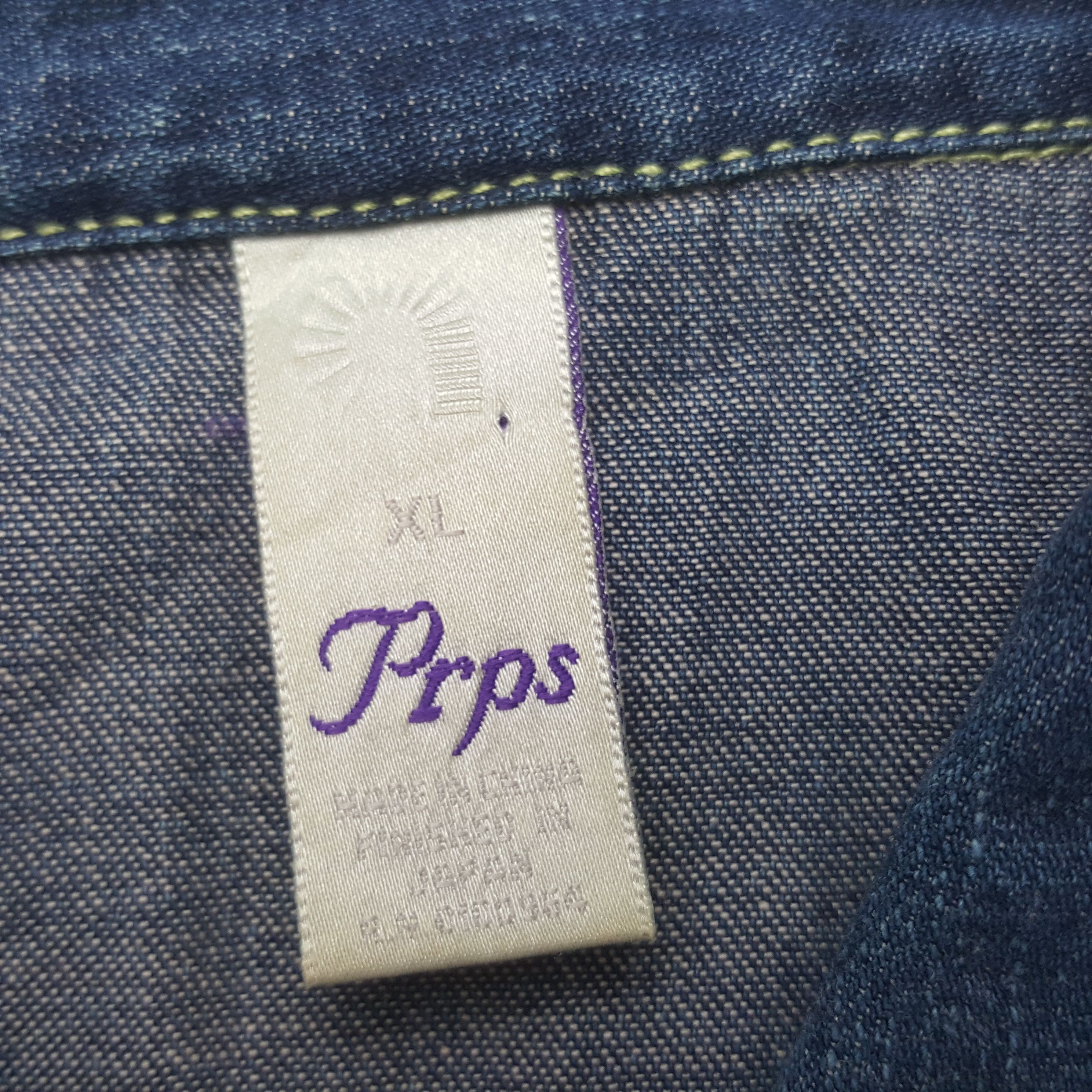 Prps Vintage PRPS Denim Button Up Shirt Size US L / EU 52-54 / 3 - 5 Thumbnail